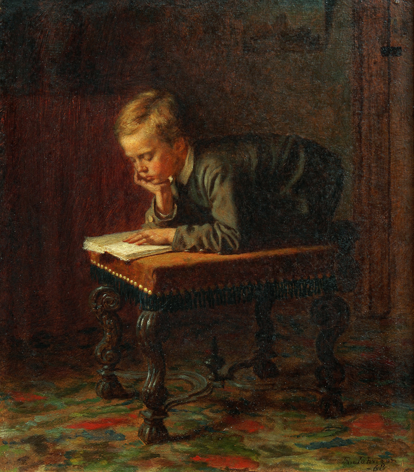 Reading Boy, 1863