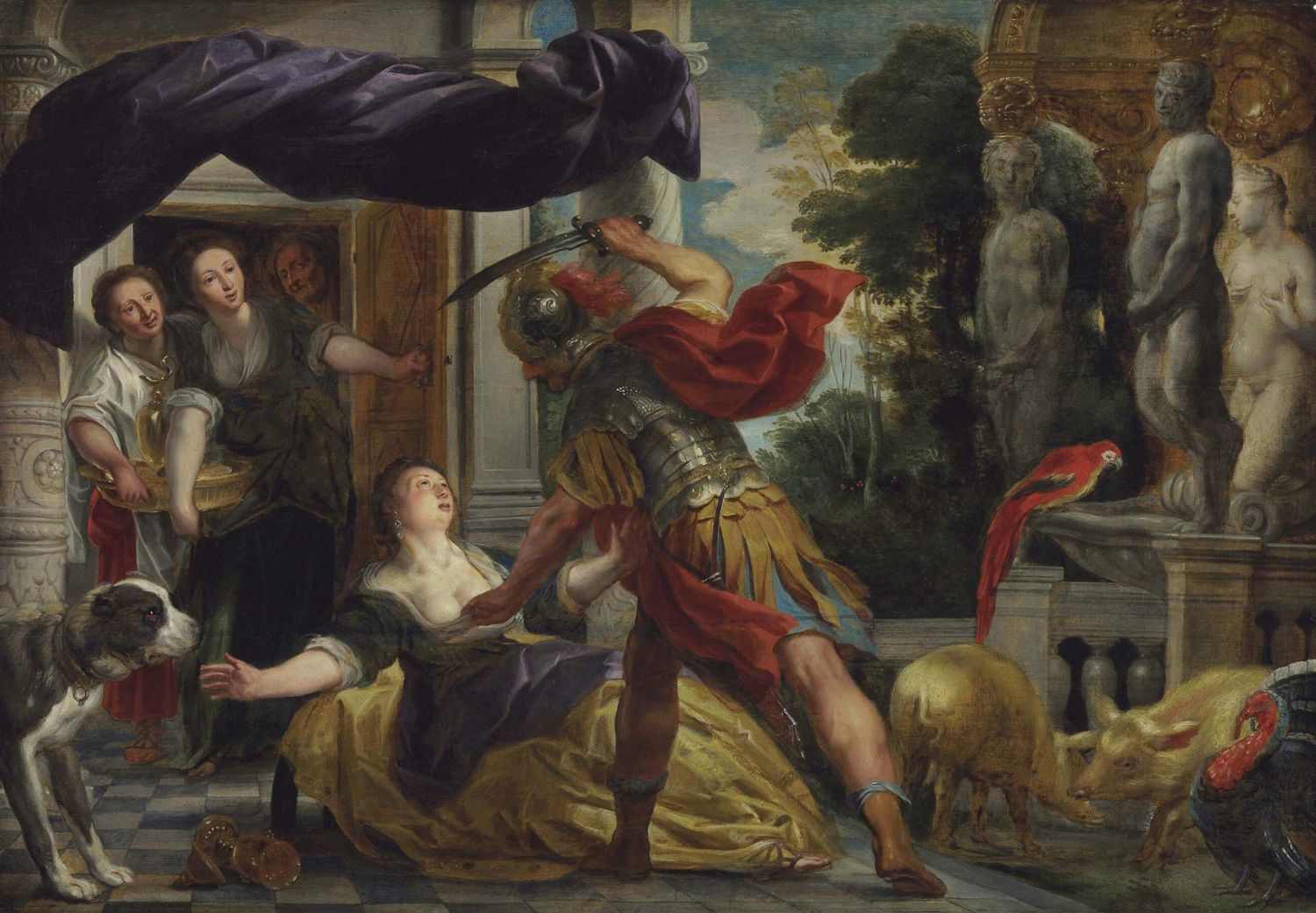 Circe and Odysseus, c. 1630-35