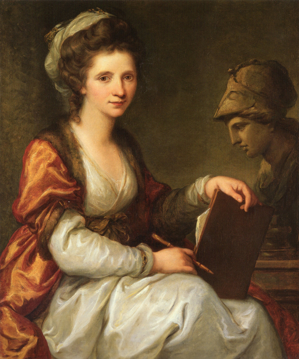 Self-Portrait with a Bust of Minerva, 1780