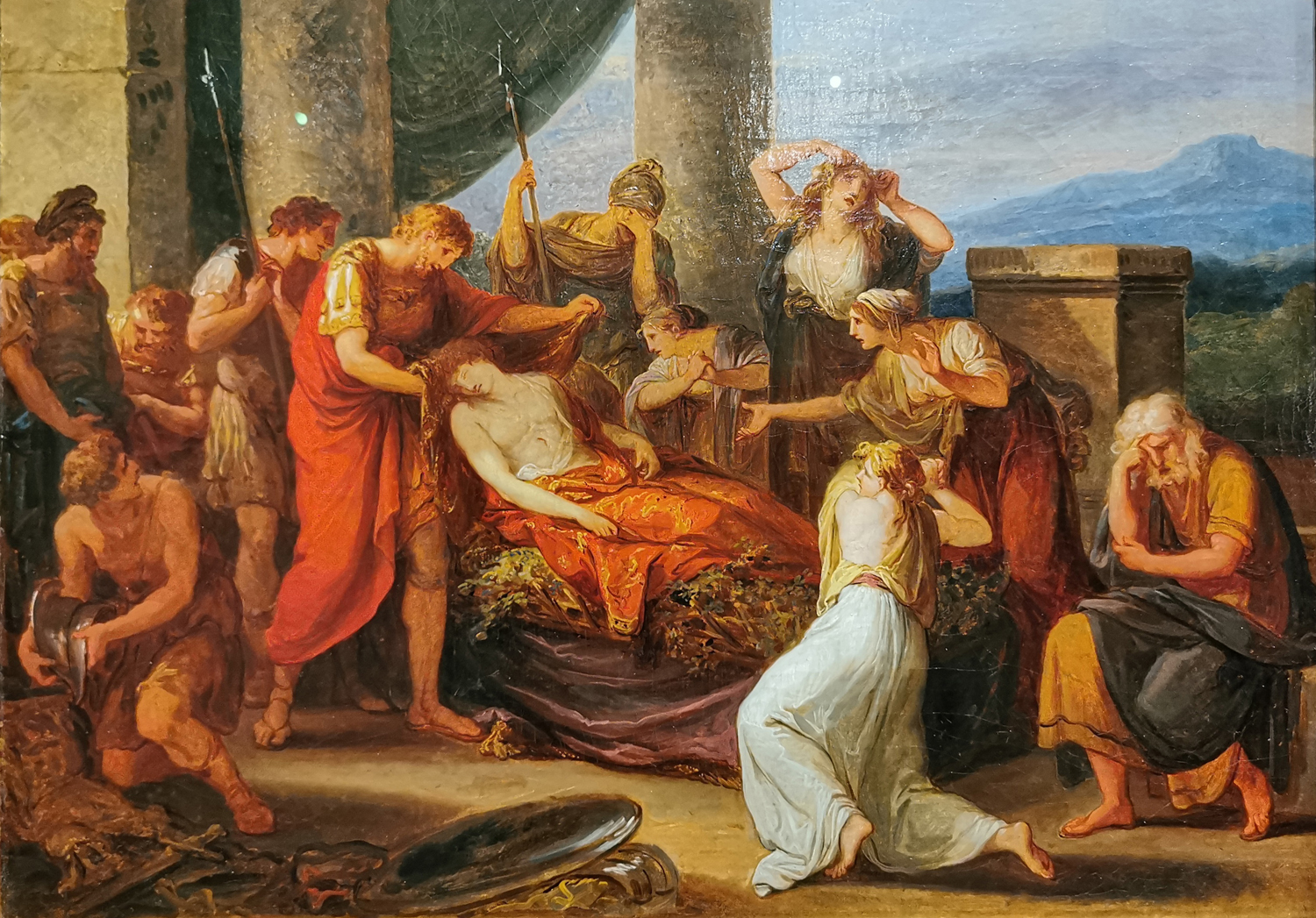 Aeneas Mourns Pallas, Evander's son, Who was Killed by Turnus, 1786