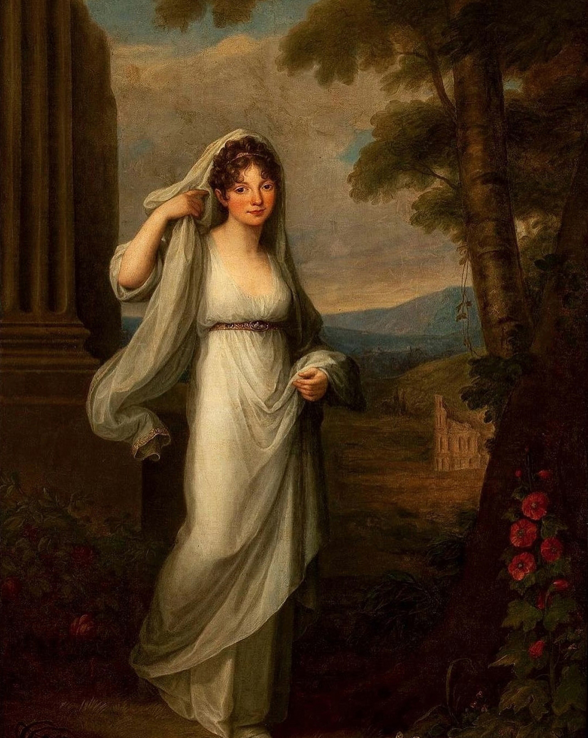 Portrait of Helena Mecinska nee Stadnicka as a Roman Vestal, c. 1791