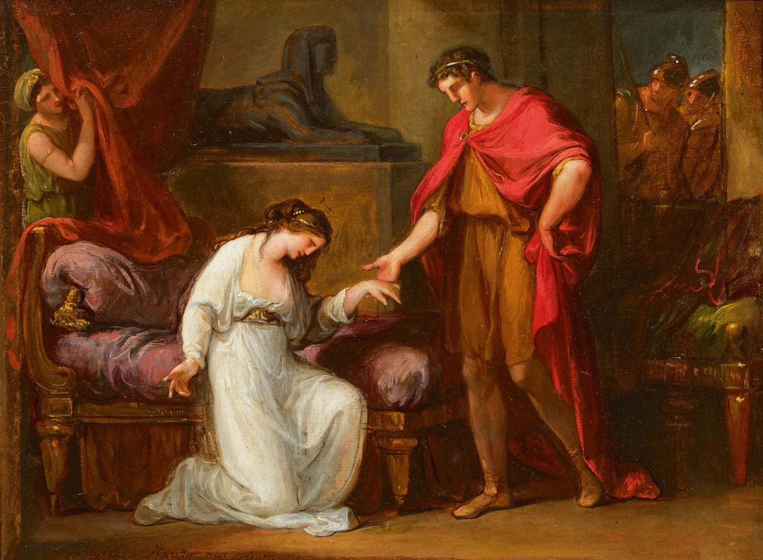 Cleopatra before Augustus, 1805