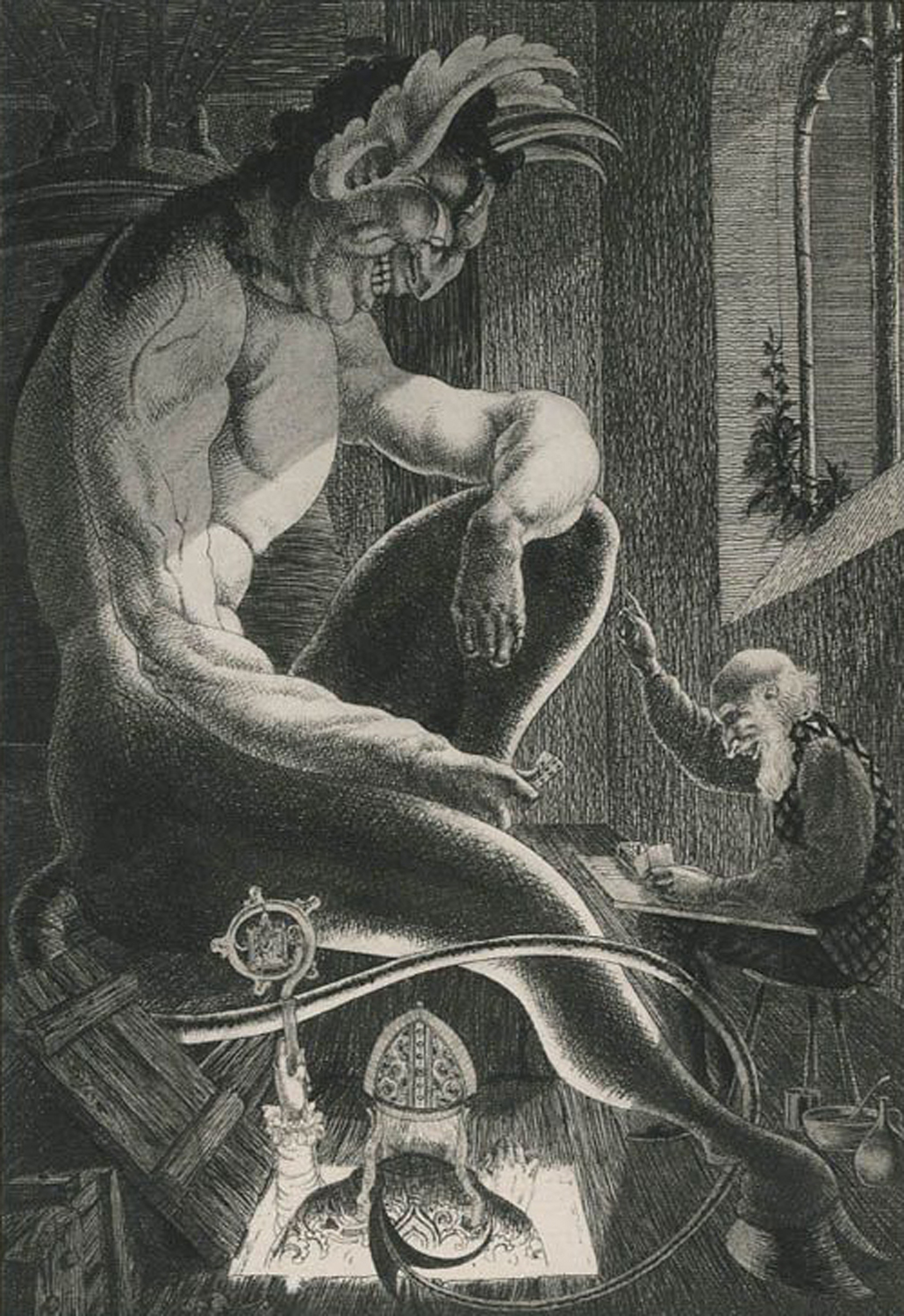 Painting Victor Hugo's Notre Dame, 1925