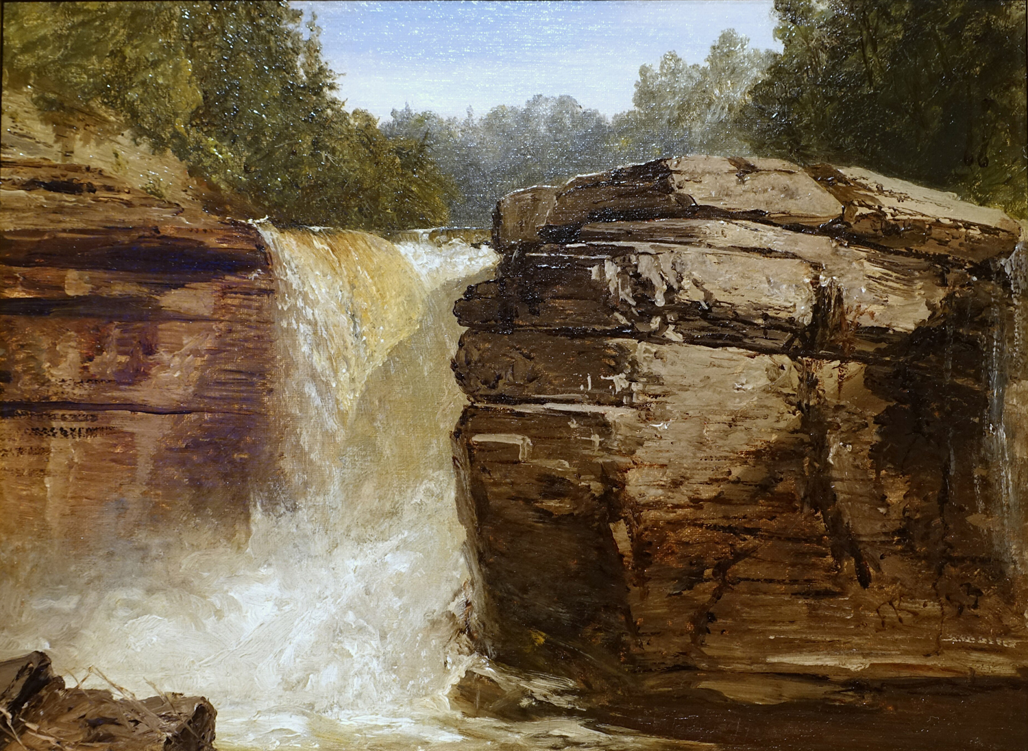Waterfall and Rocks Near Lake George, 1872