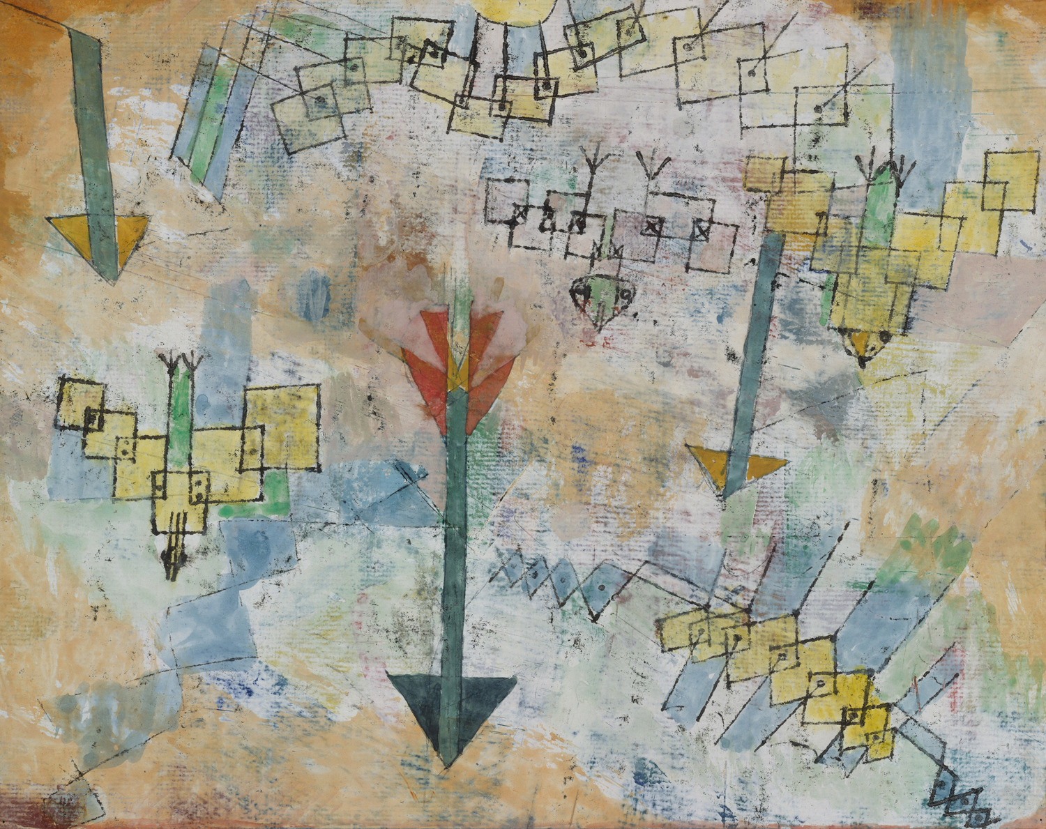 Birds Swooping Down and Arrows, 1919