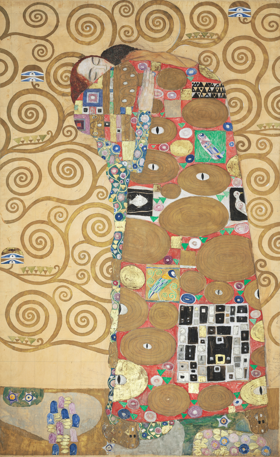 Fulfillment (preparatory sketch for the Stoclet Frieze), 1910