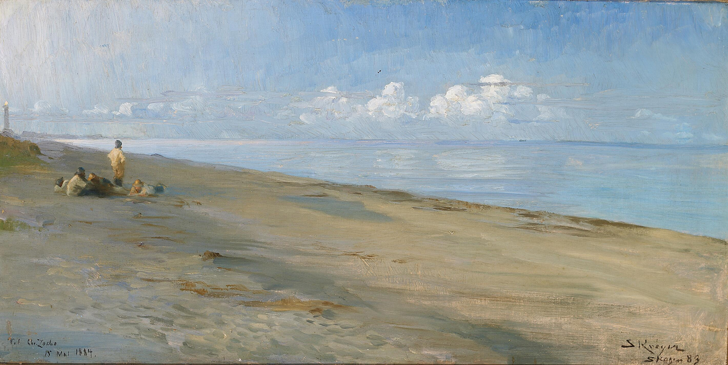 Fishermen on the Beach of Skagen. Late Summer Evening, 1883