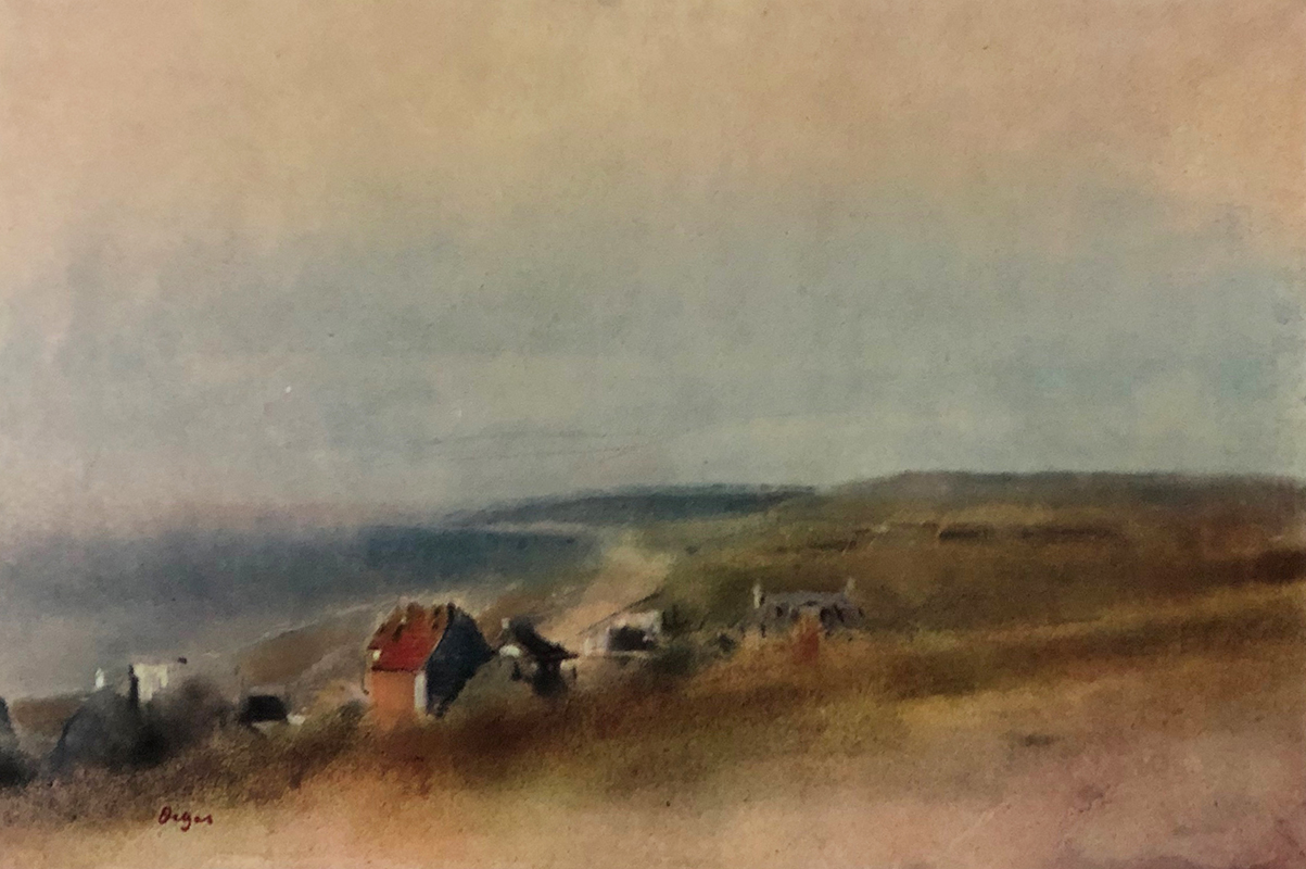 Houses Upon Cliffs Overlooking a Bay