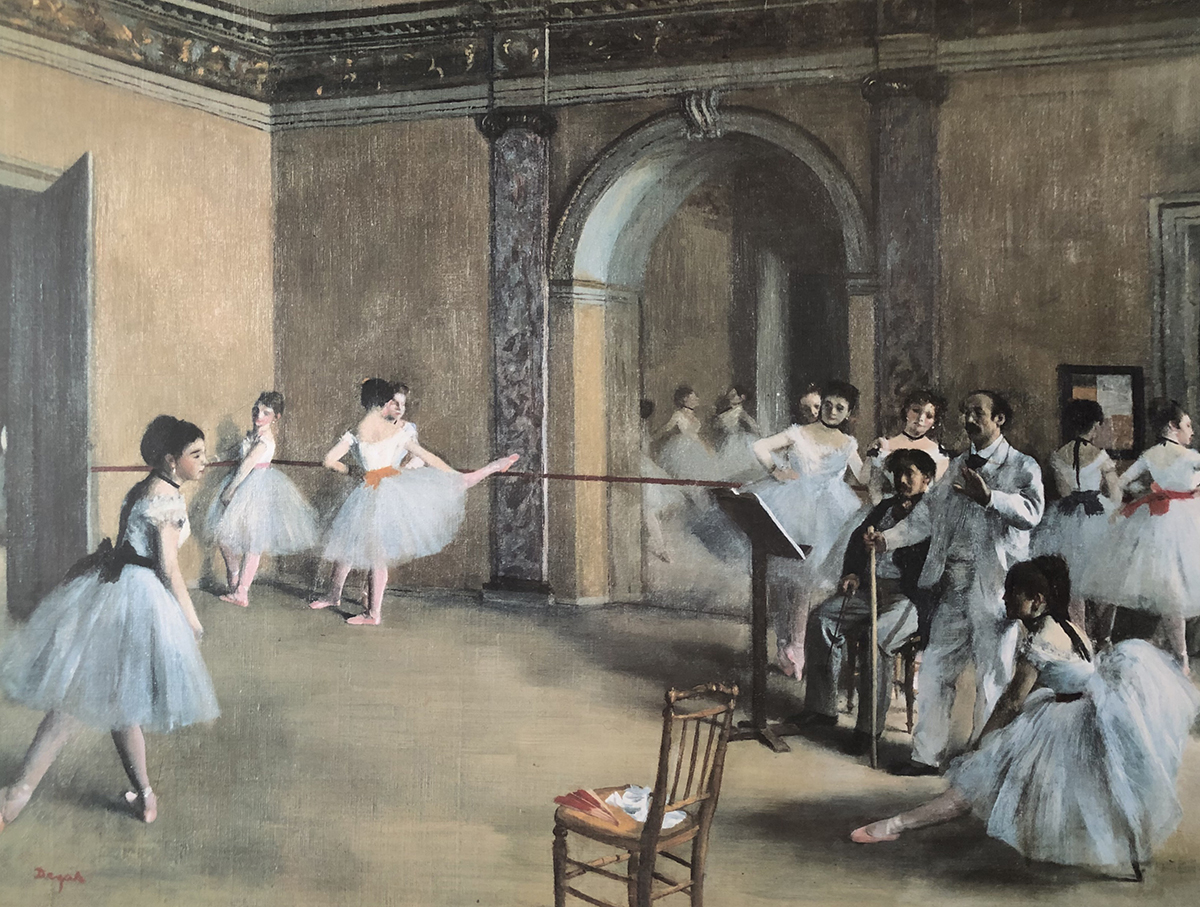 The Dance Foyer At The Opera On The Rue Le Peletier