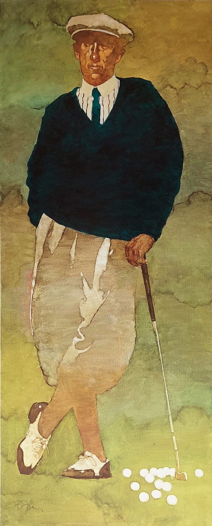 Vintage Male Golfer