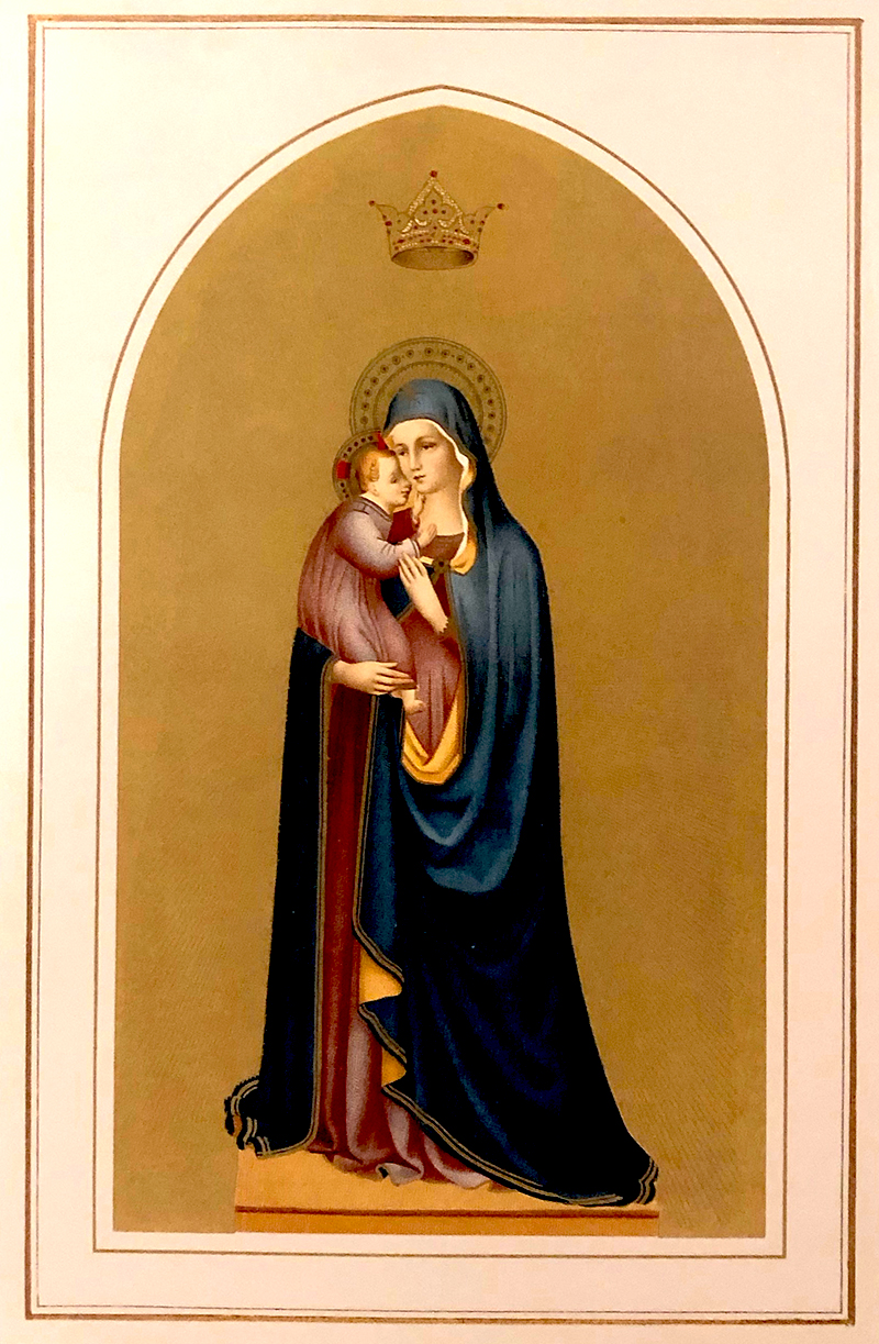 Madonna and Child (Triptych - Center Panel)