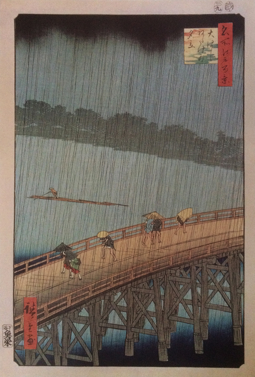 A Sudden Shower over Ohashi and Atake, c. 1856-58