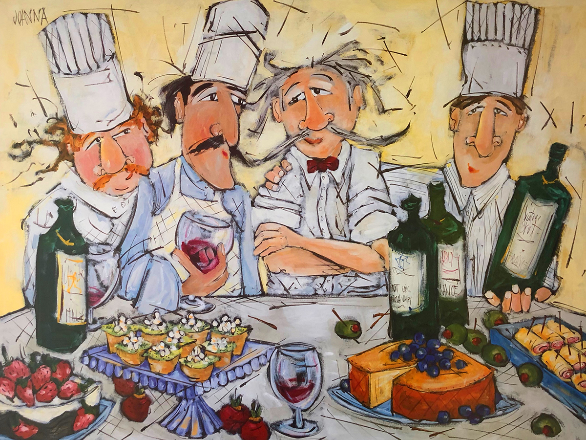 Three Chefs and a Waiter