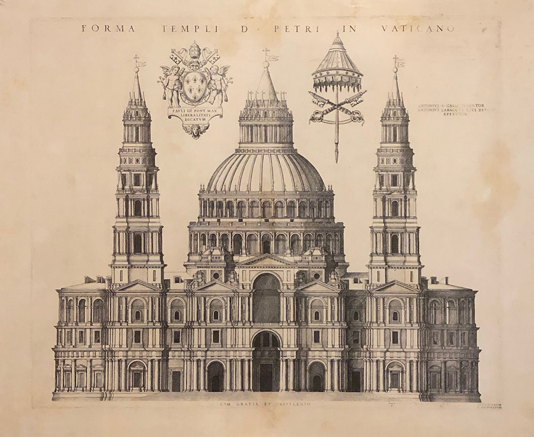 Etching of the Proposed Facade of Saint Peter's, 1548