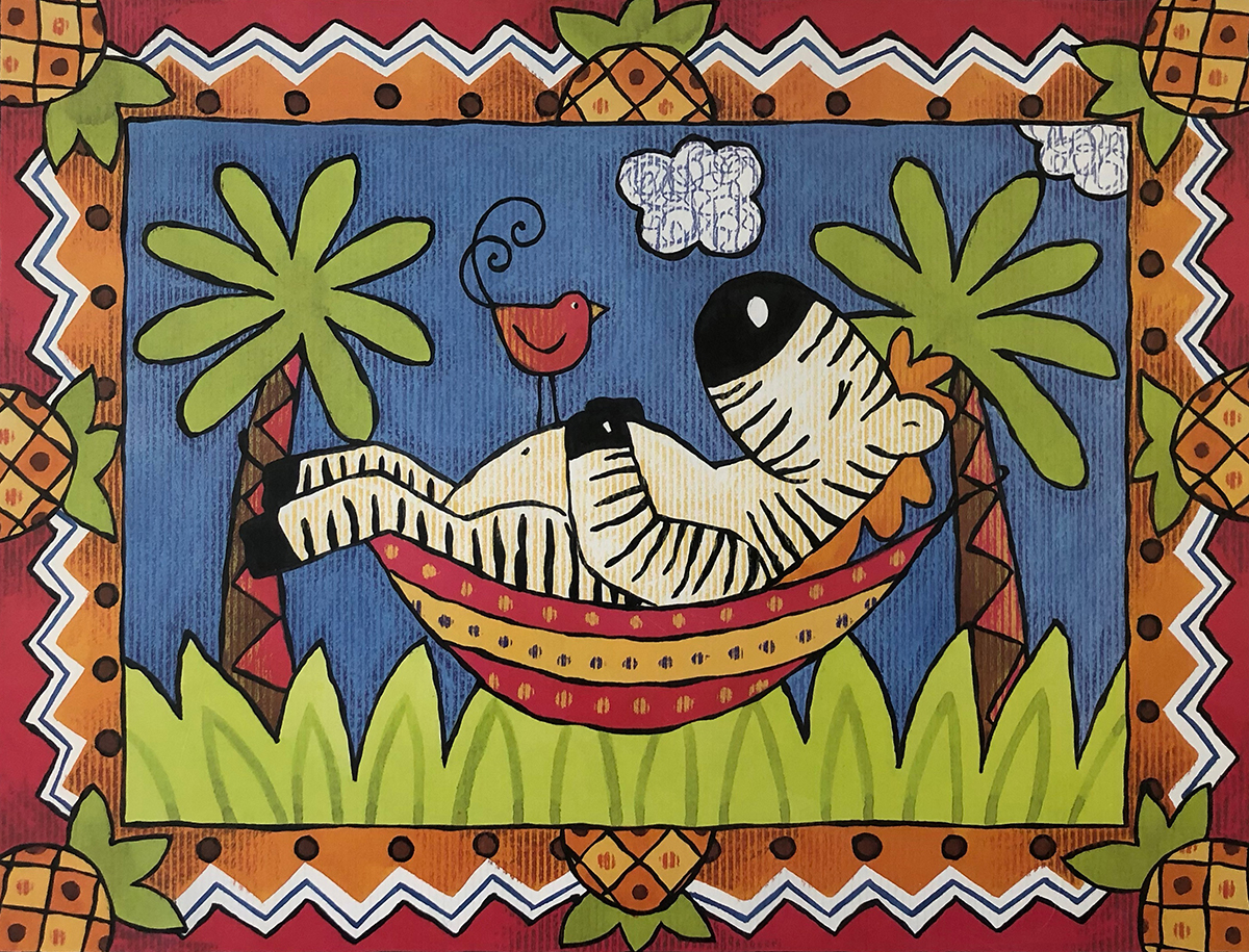 Napping Zebra