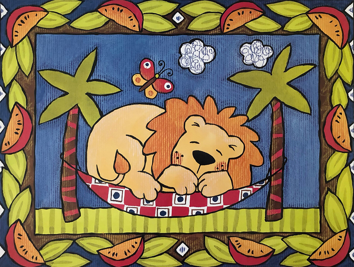 Napping Lion