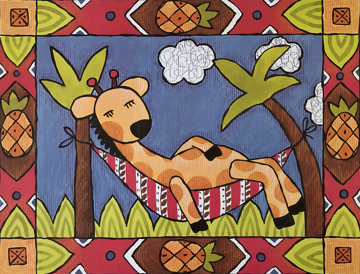 Napping Giraffe