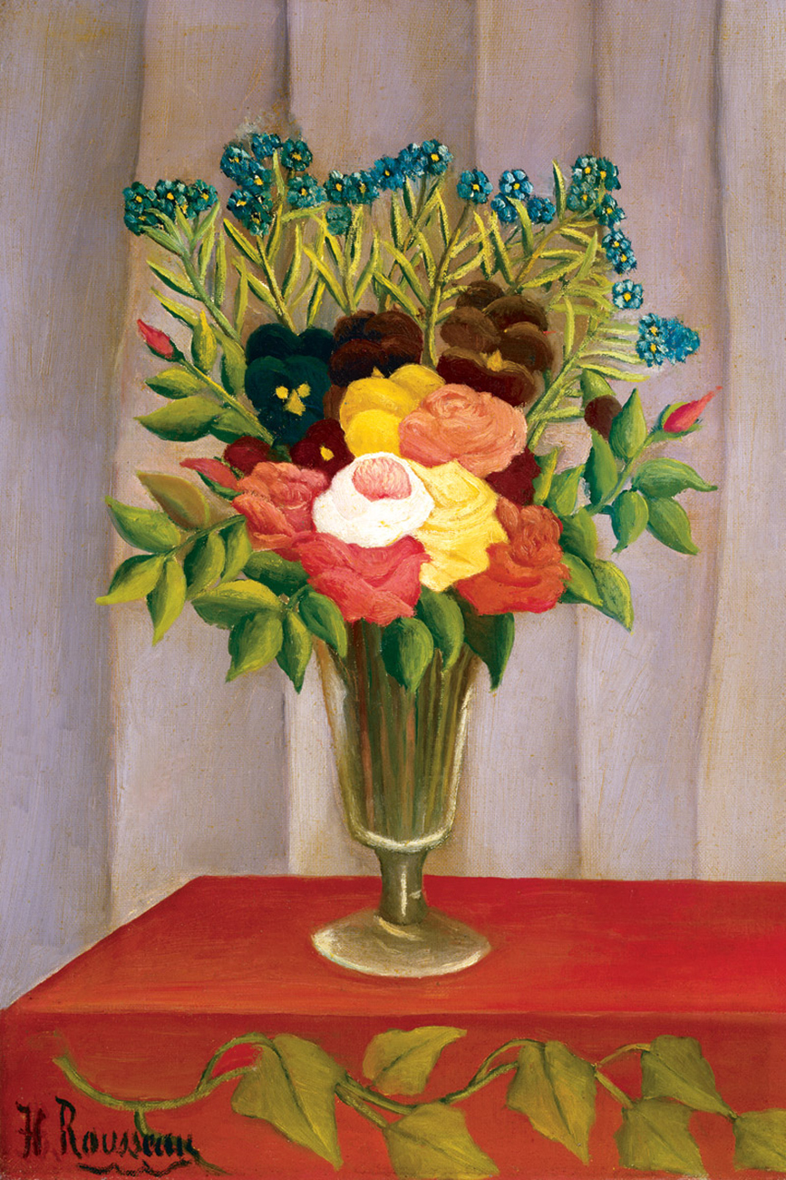 Bouquet of Flowers with Lavender Background