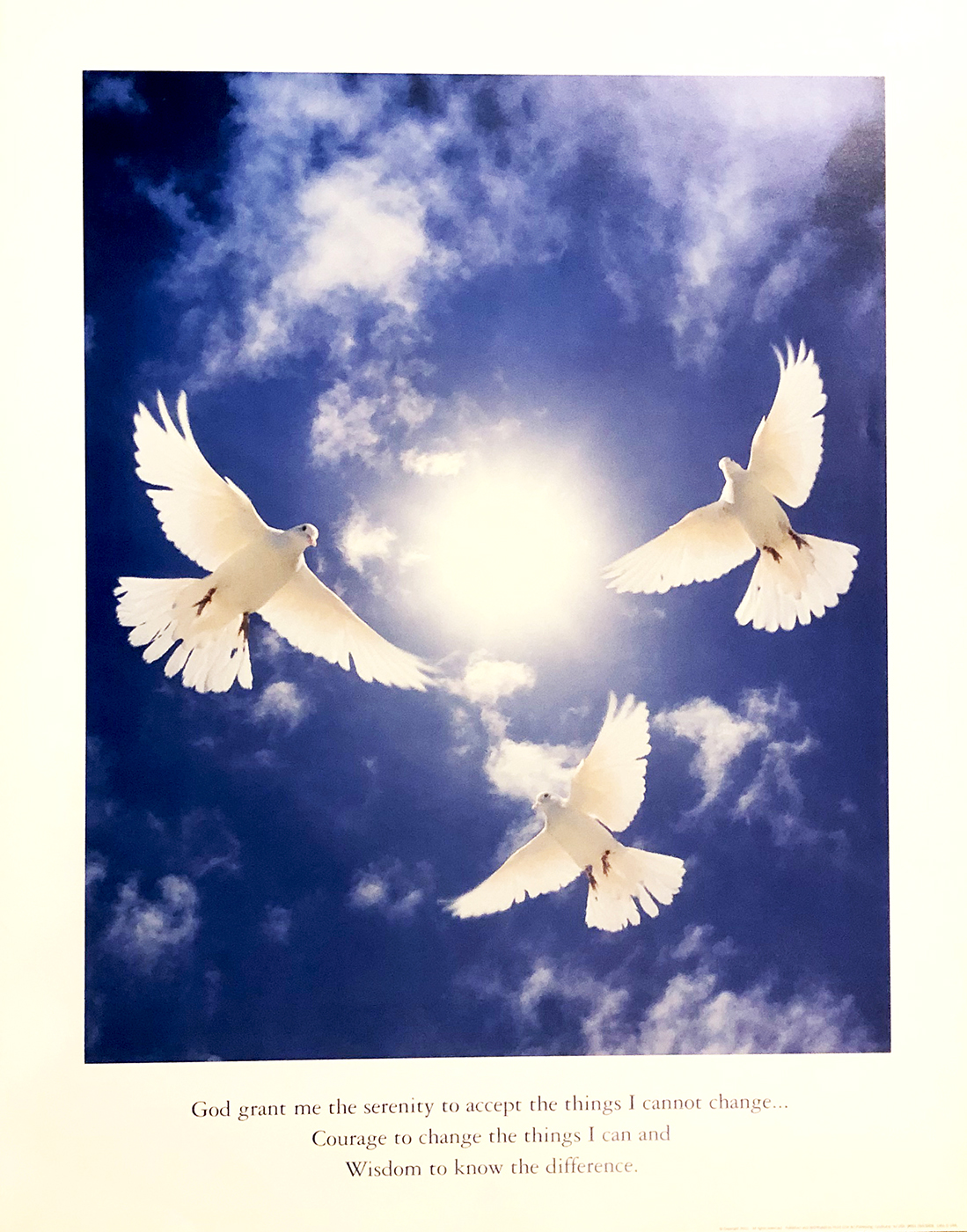 Serenity Prayer - Three Doves