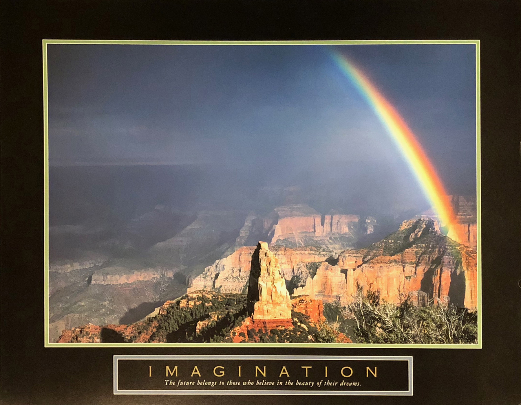 Imagination - Mountain with Rainbow