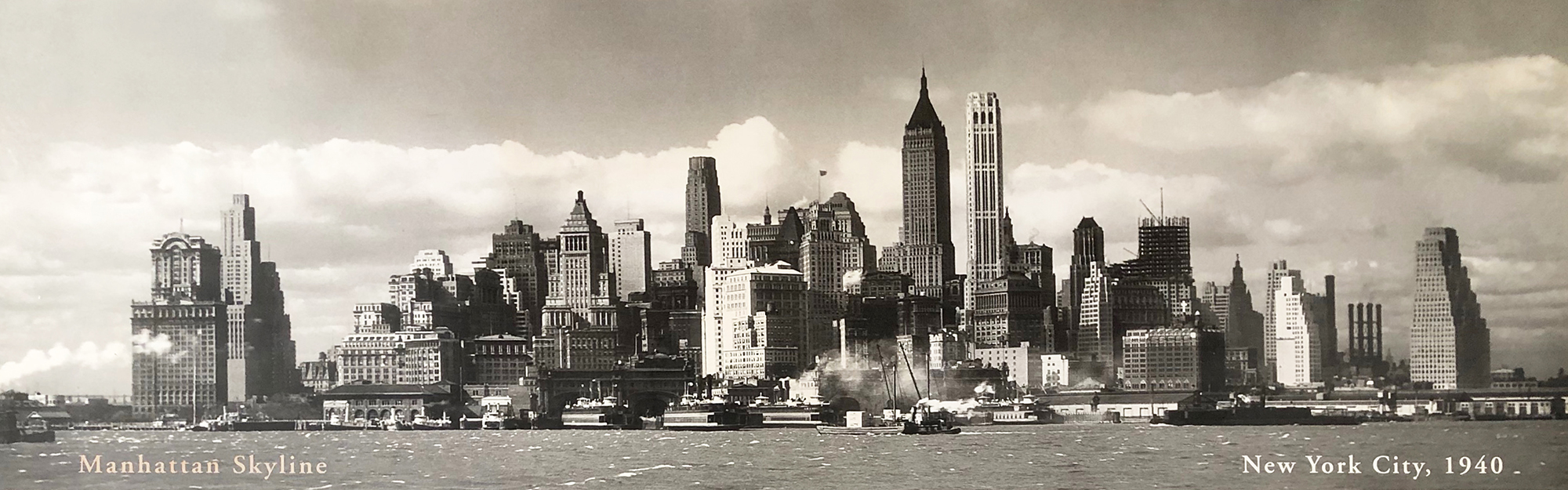 Manhattan Skyline, New York City, 1940