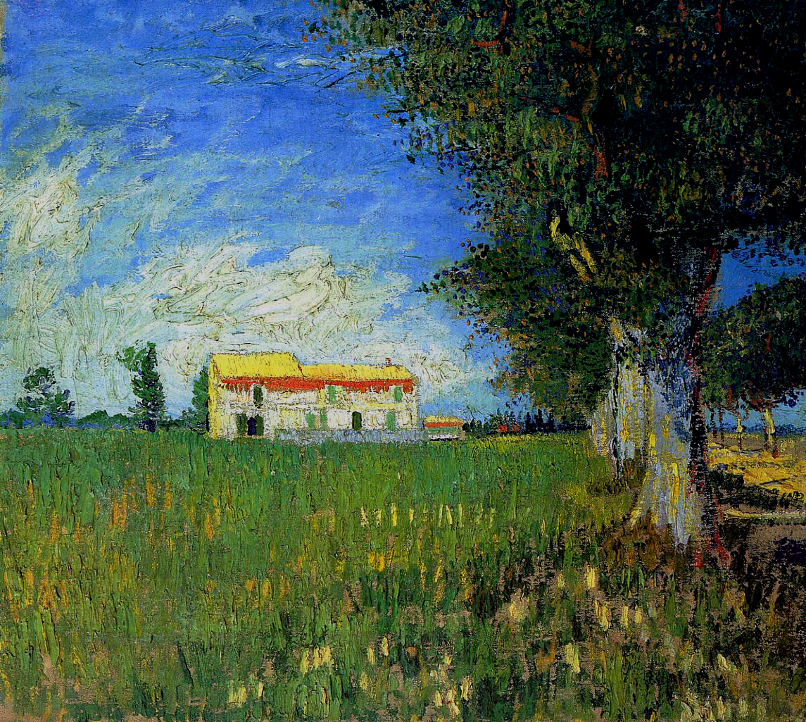 Farmhouse in a Wheatfield, Arles, 1888