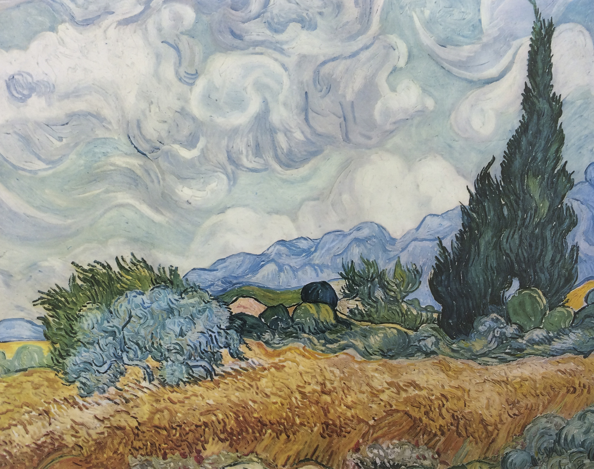 A Wheatfield with Cypresses, 1889