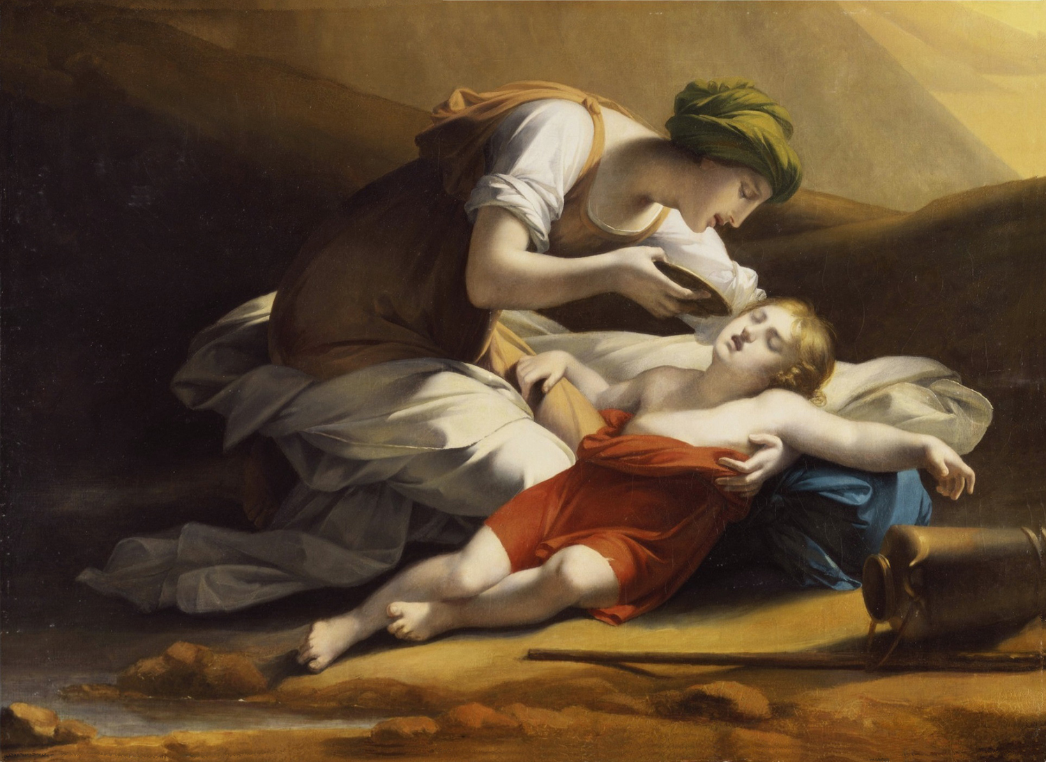 Hagar Giving Ishmael Water From the Miraculous Well in the Desert, late 18th century