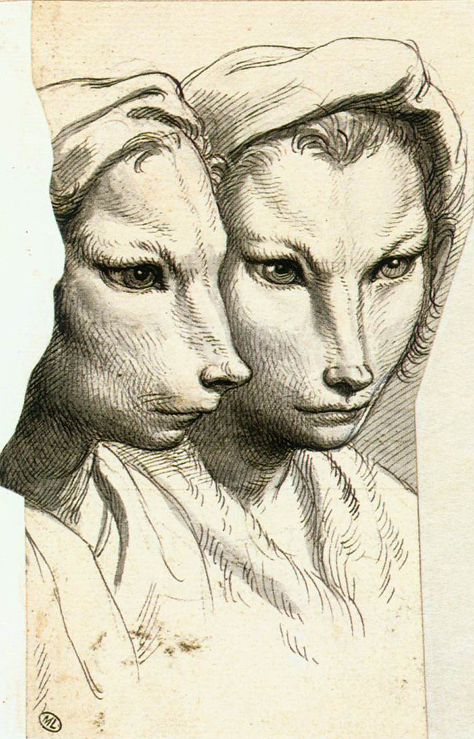 Physiognomic Heads Inspired by a Weasel, c. 1670