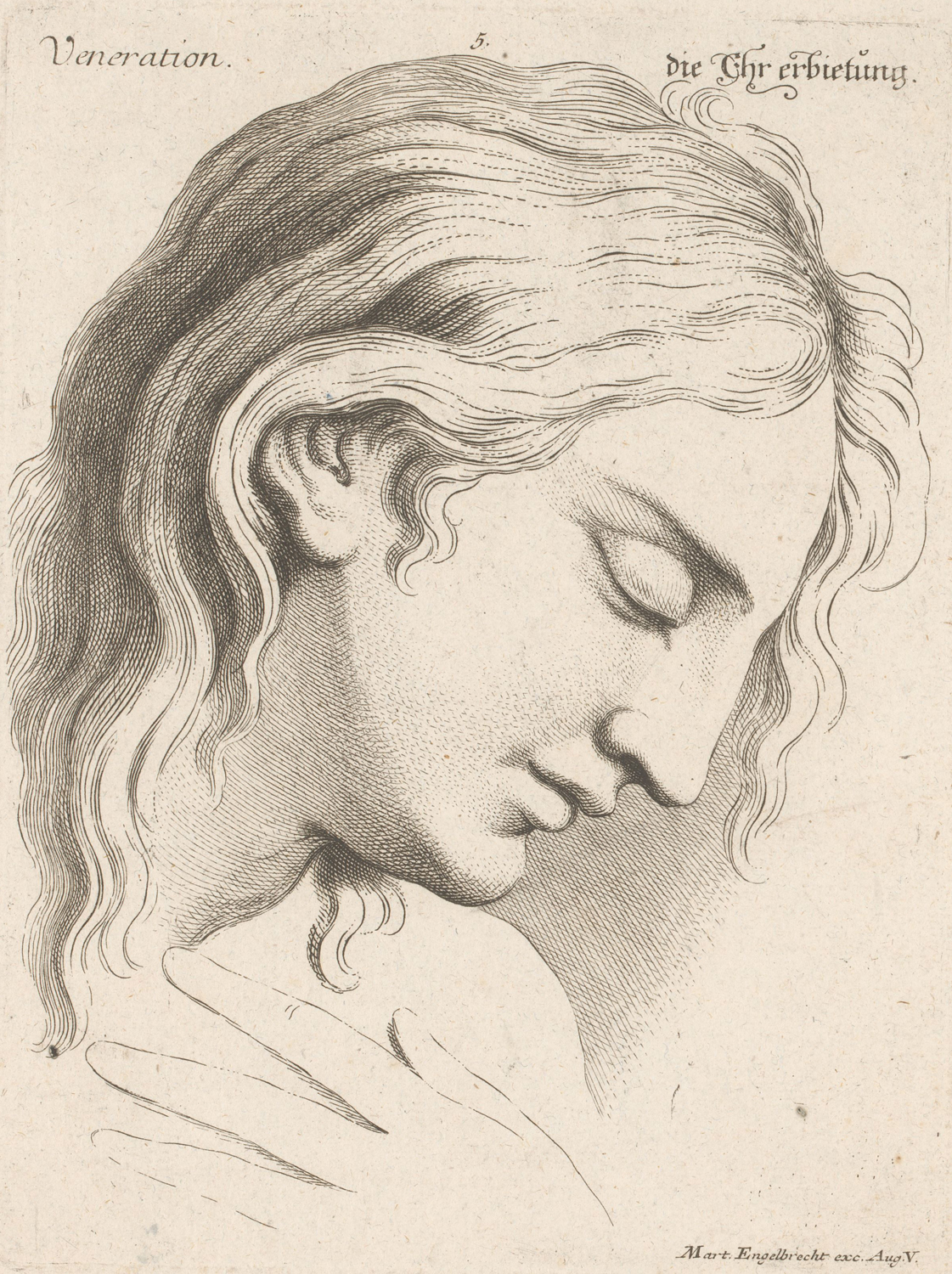 Head of a Woman in a State of Worship, 17th century