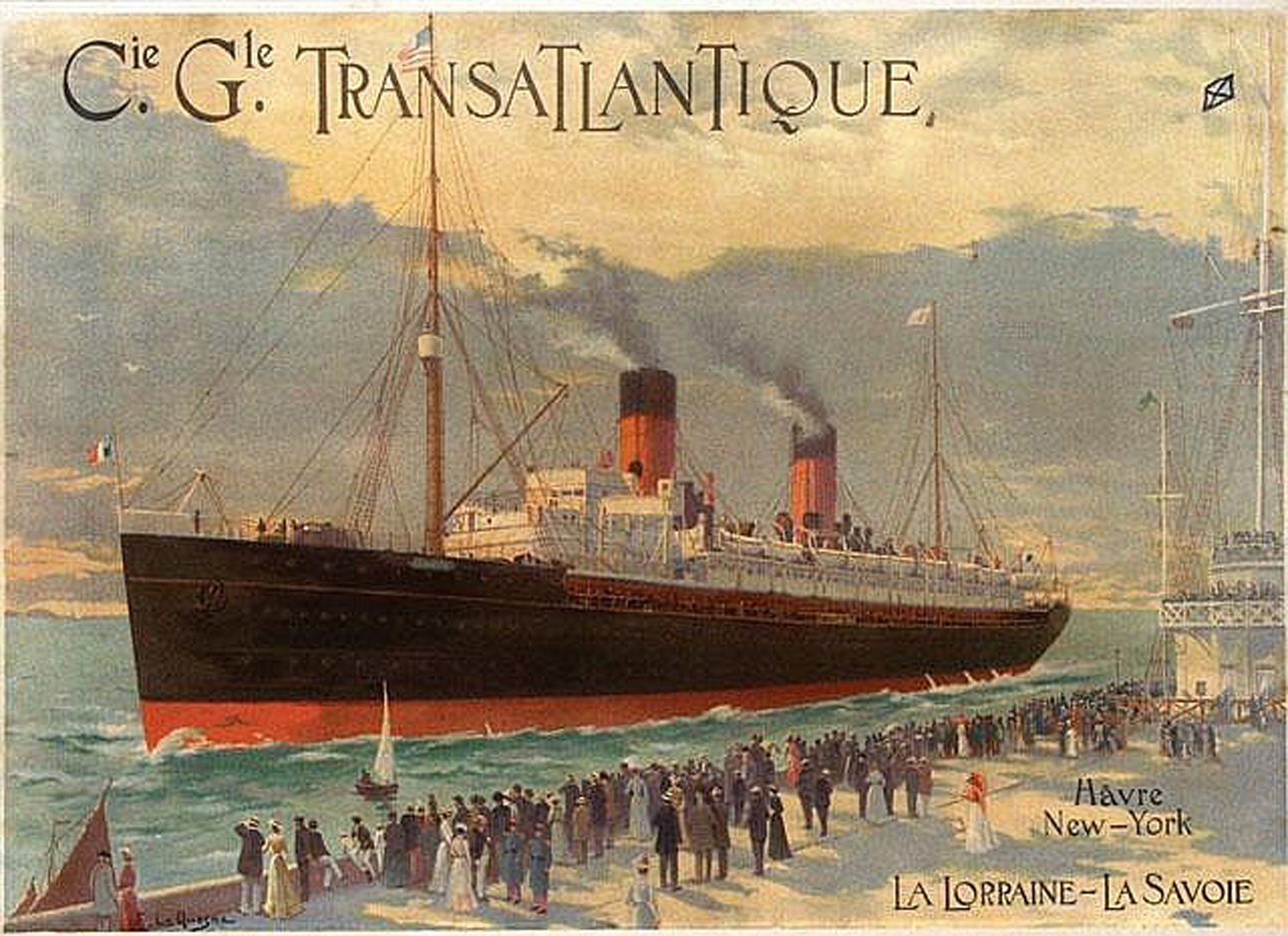 Cie. Gle. Transatlantique, 1900
