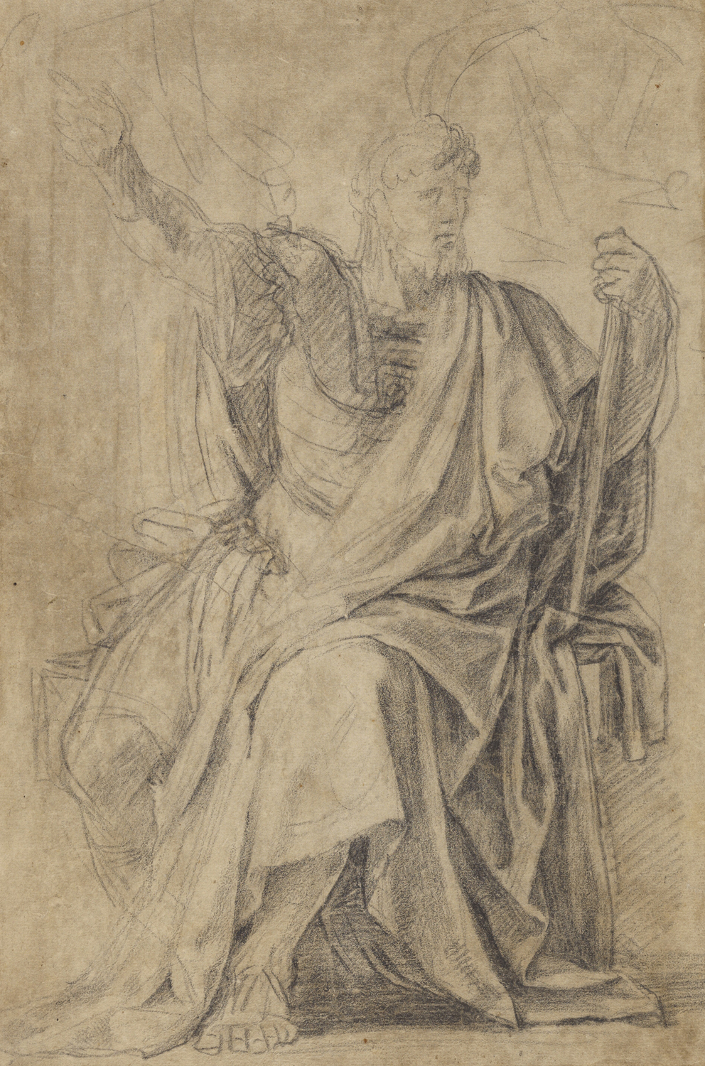 Study for the Figure of Astasius, c. 1652