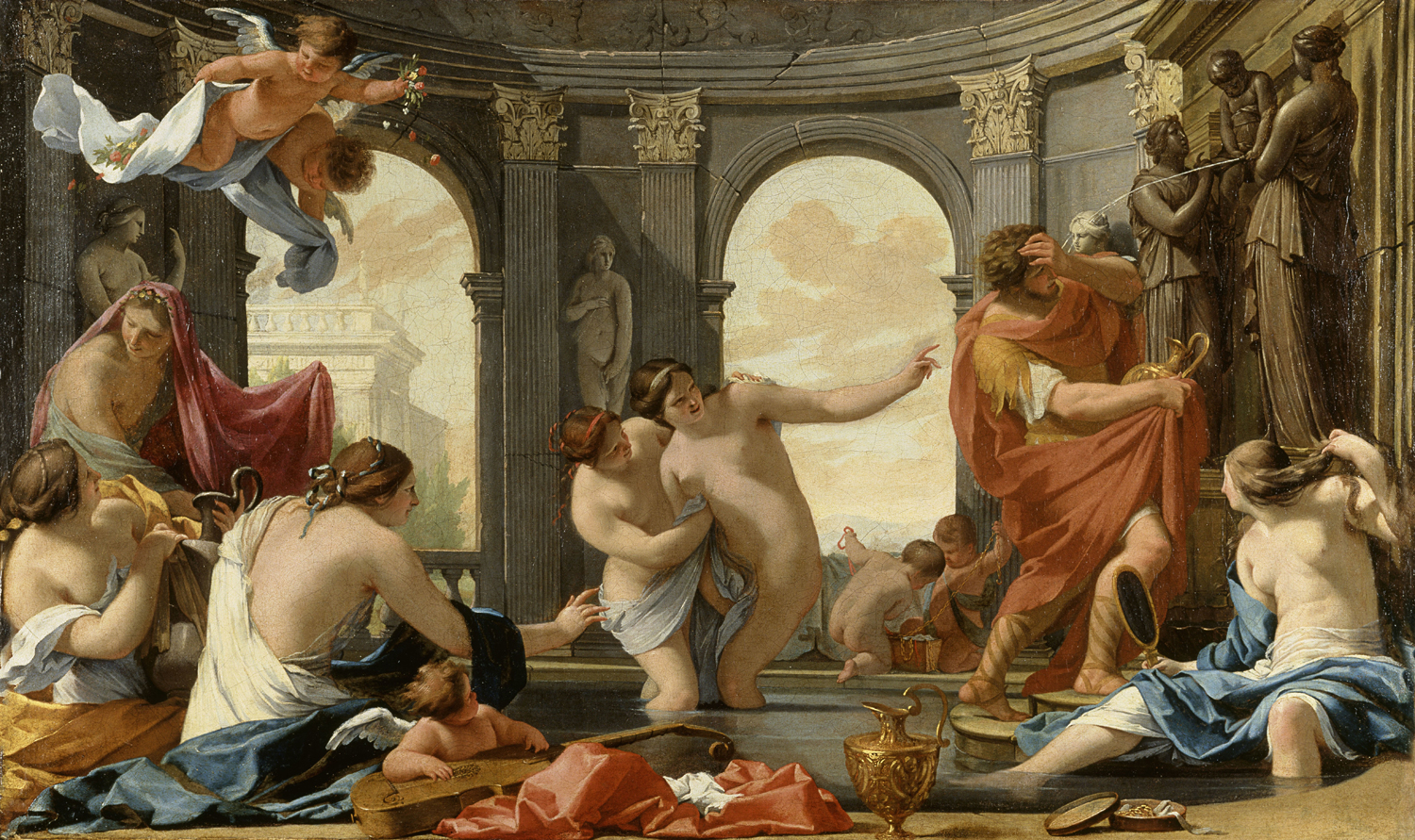 Poliphilo in the Baths with the Nymphs, c. 1636-44
