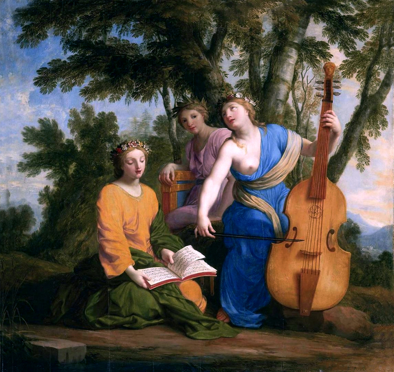 The Muses, Melpomene, Erato and Polyhymnia, 1650