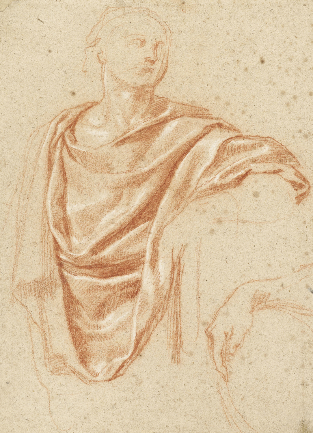 Study of a Roman in a Toga, 17th century