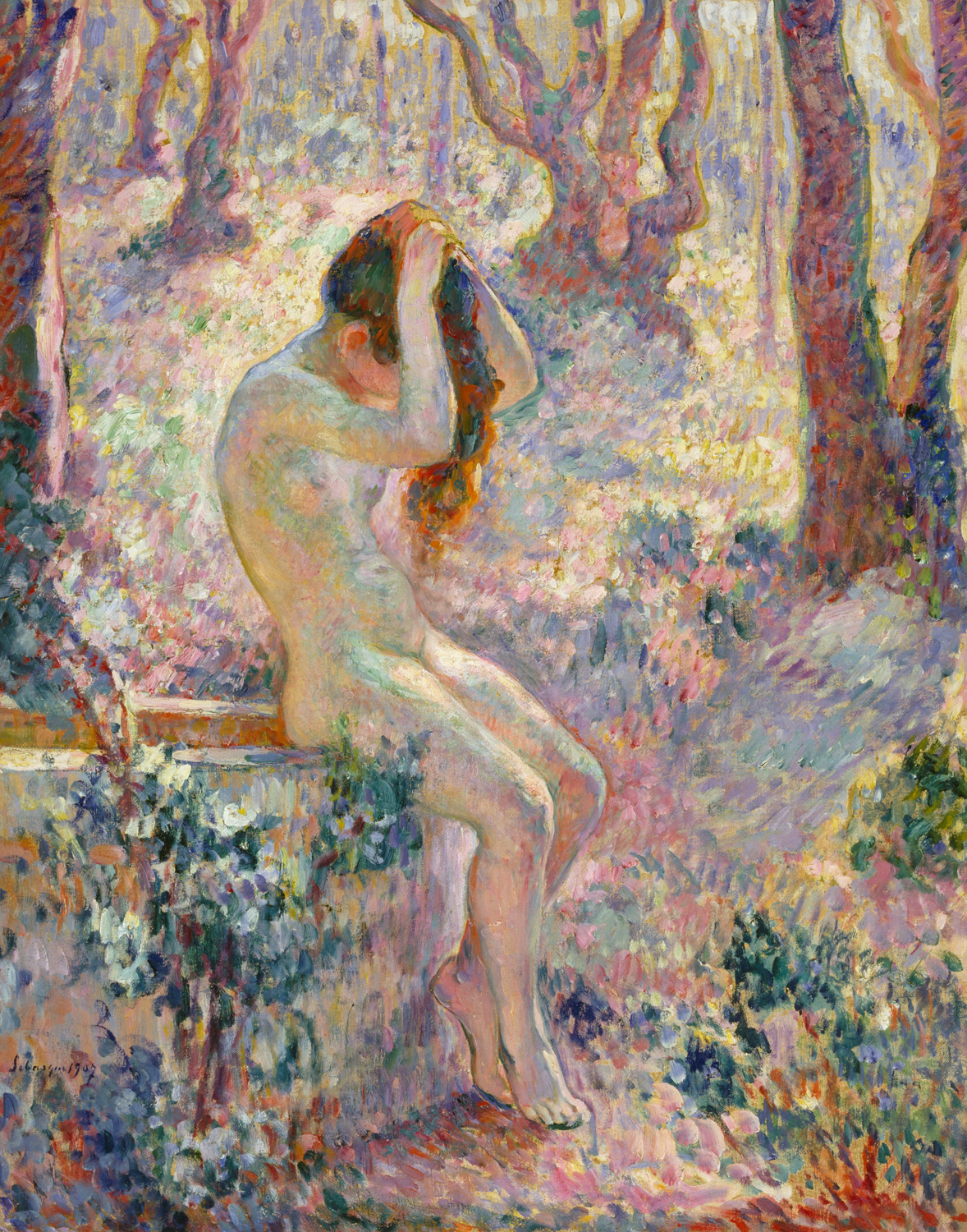 Young Nude Seated on the Edge of a Well, 1907