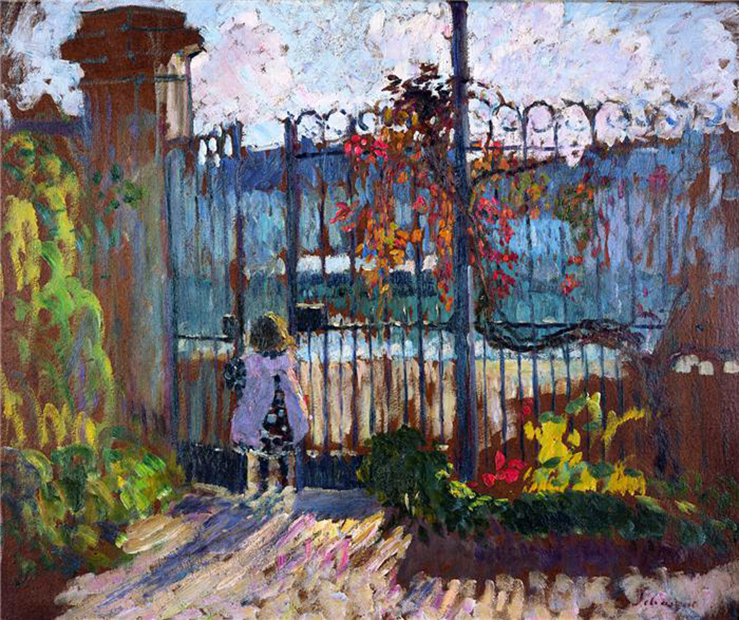 Nono a la Grille du Jardin de Lagny (Nono At the Lagny Garden Gate), 1905