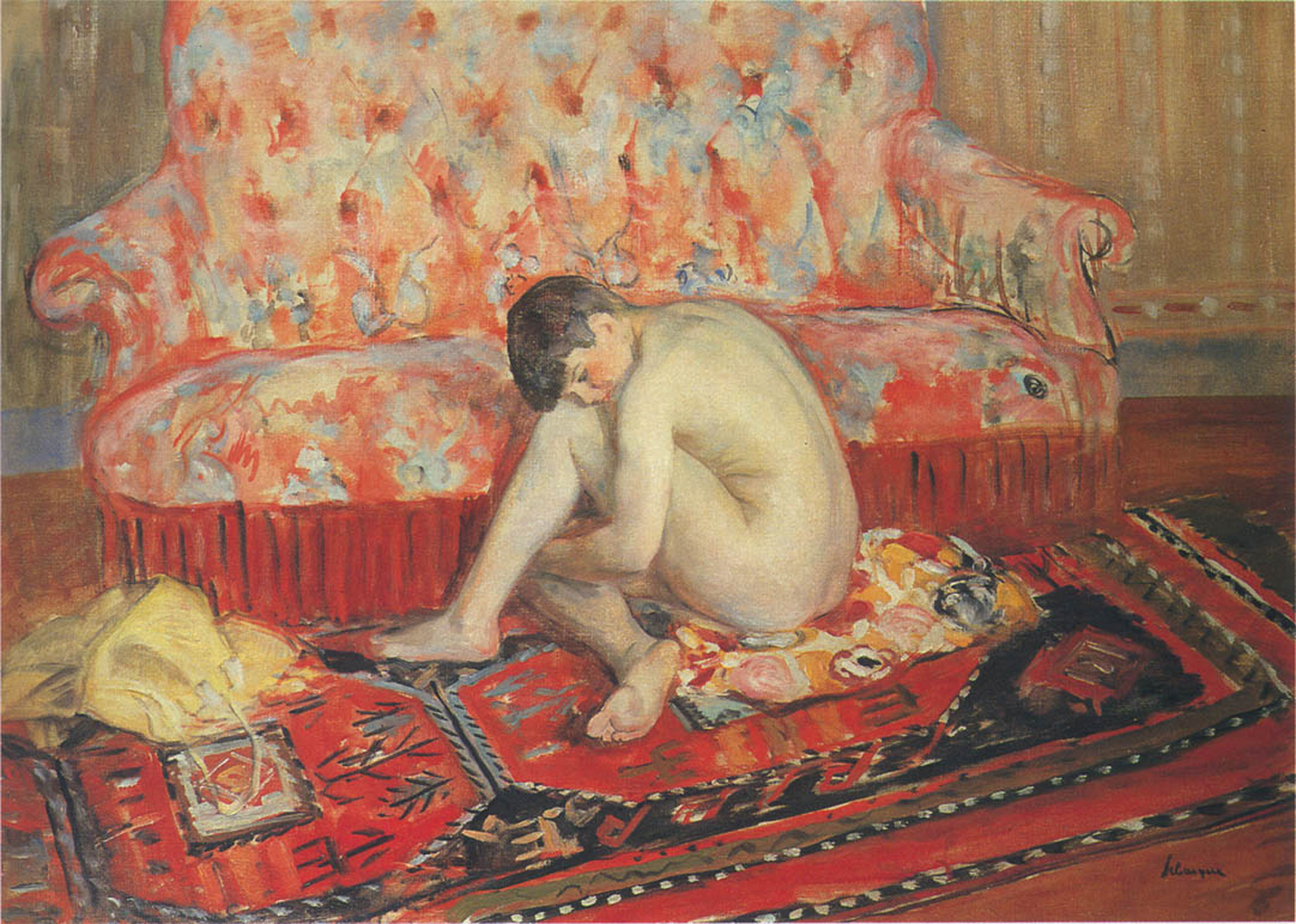 Nude On a Red Carpet, 1926