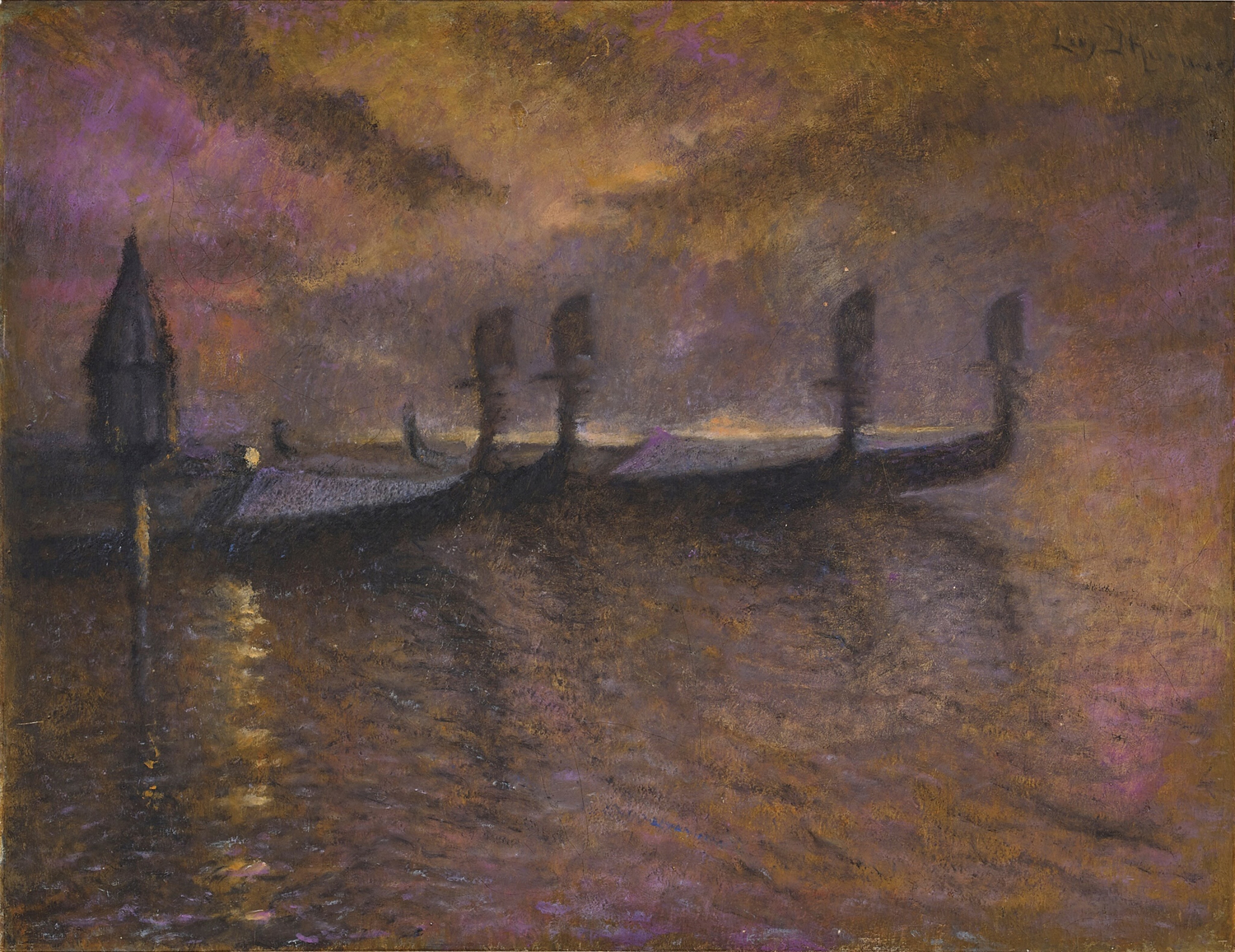 Gondolas by Moonlight, late 19th century