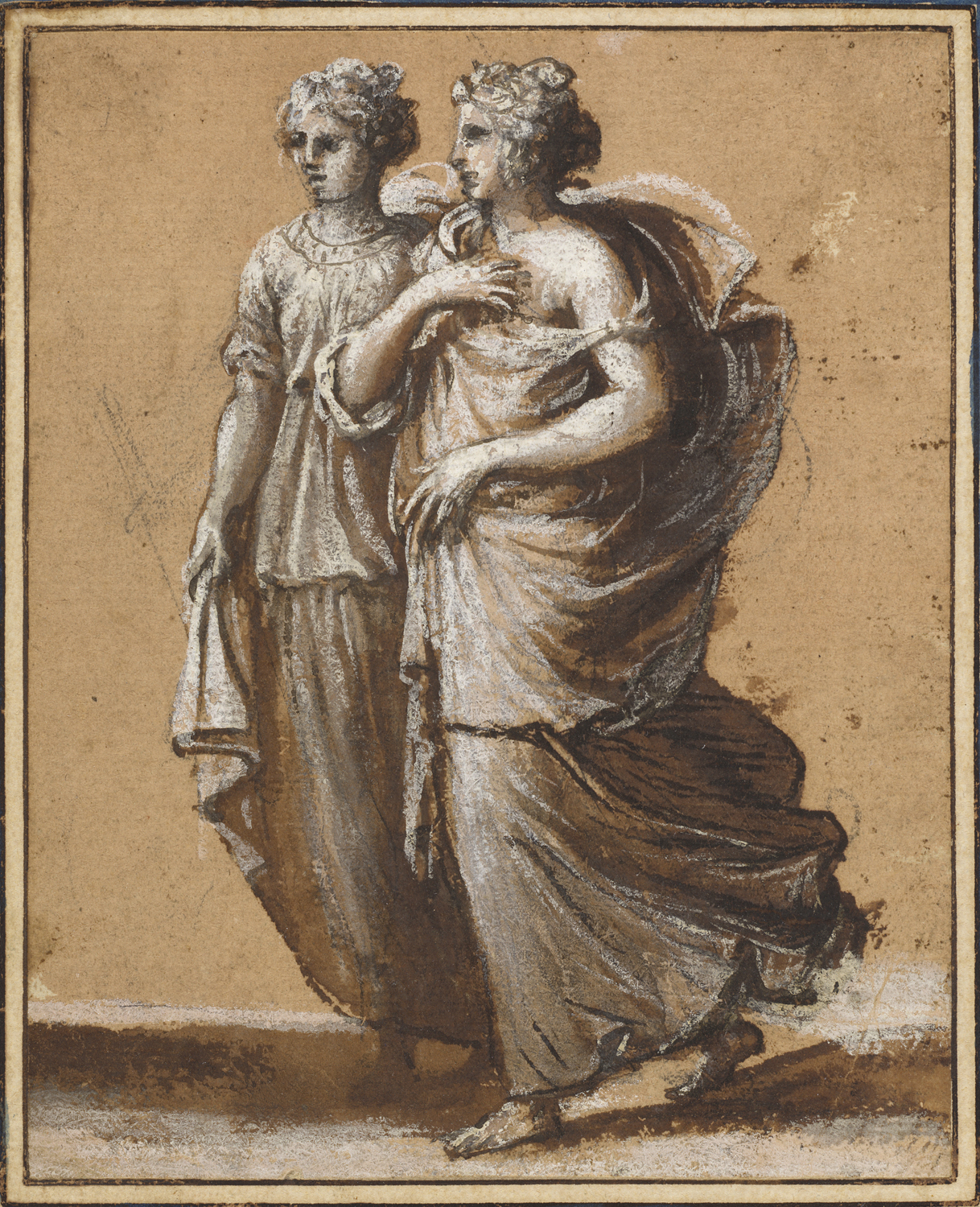 Two Women in Classical Dress, mid 1640s