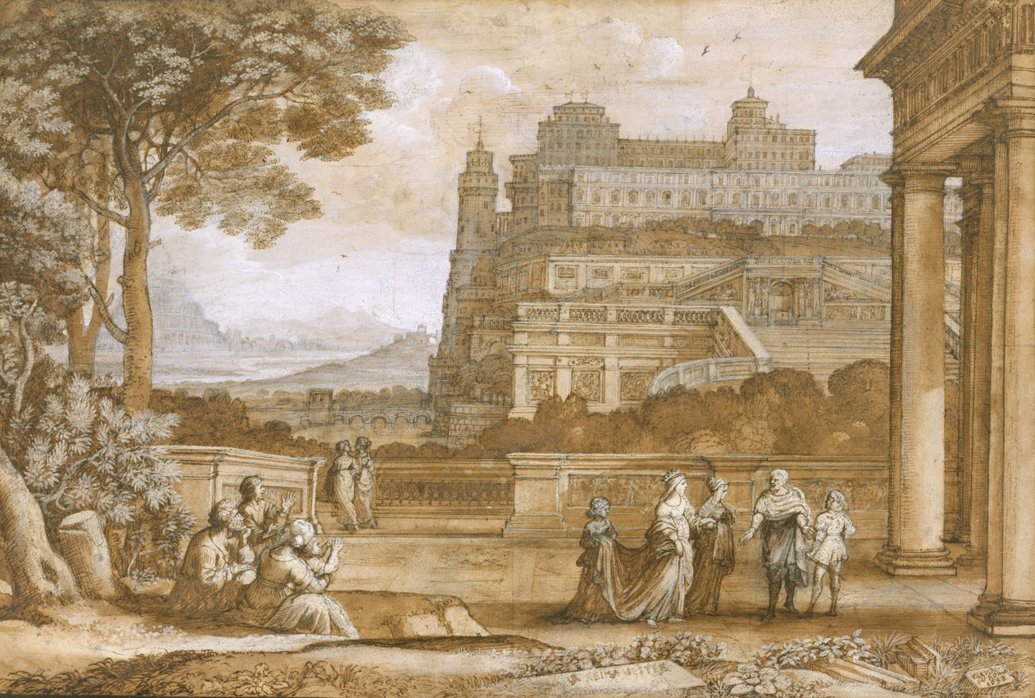 Queen Esther Approaching the Palace of Ahasuerus, 1658