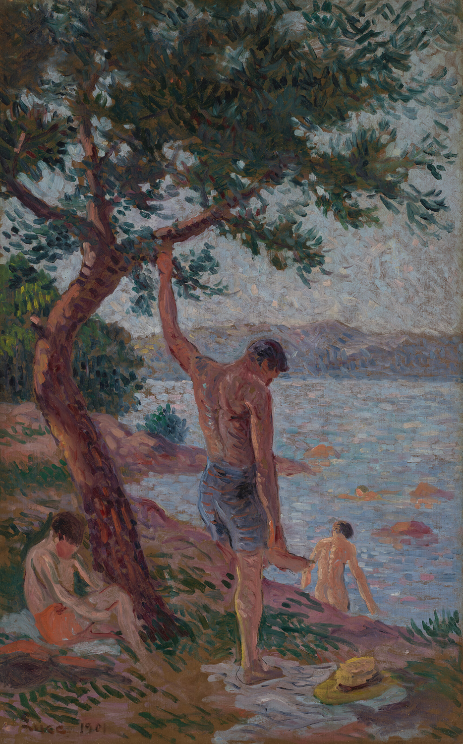 Saint-Tropez, Baigneurs Sous la Pinede (Saint-Tropez, Swimmers under the Pine Tree), 1901