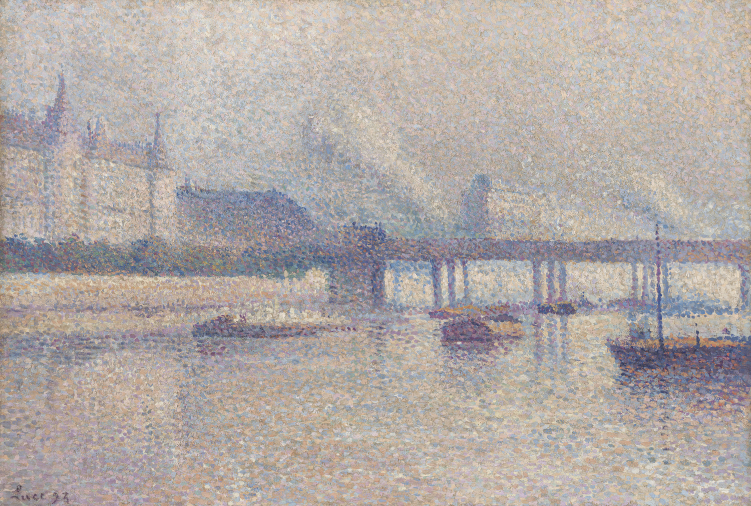 The Banks of the Seine River in Paris, 1893
