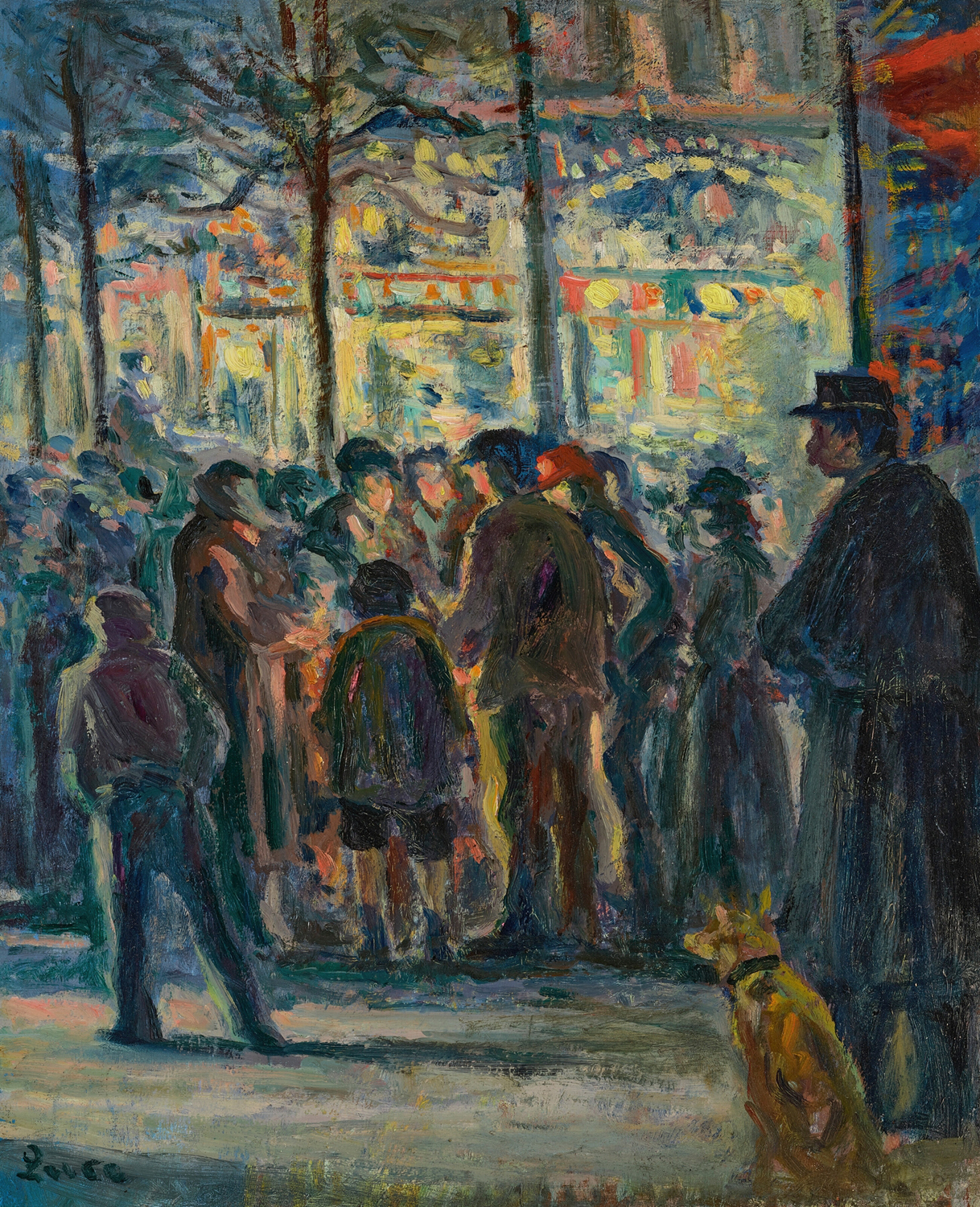 Street Scene in Winter, c. 1915