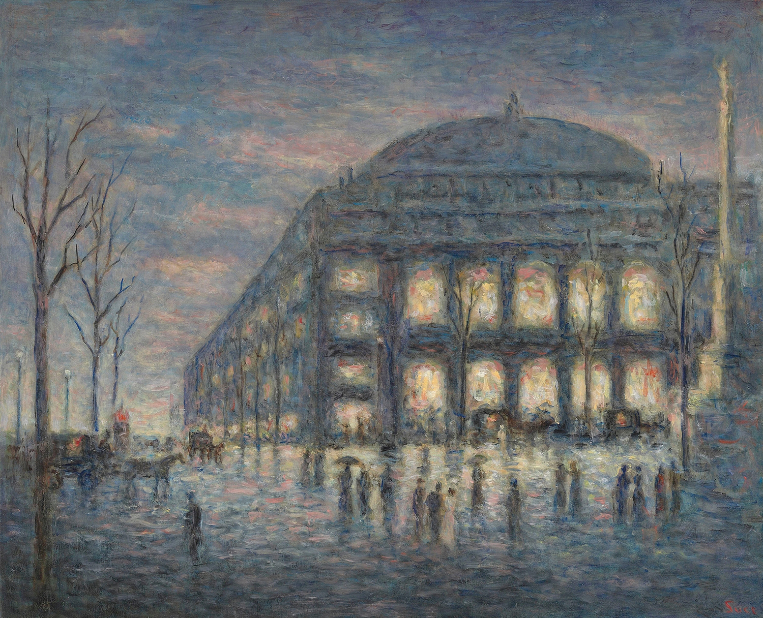 Paris, la Place du Theatre du Chatelet, c.1900