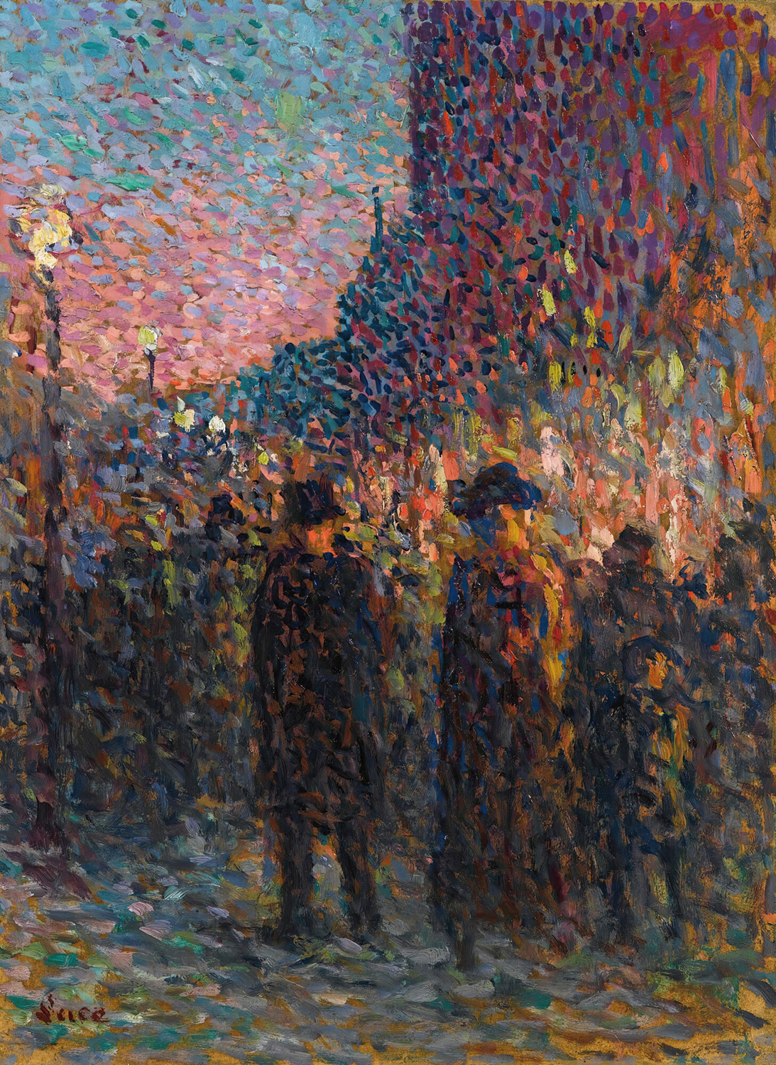 Paris, The Boulevards, Night, 1893
