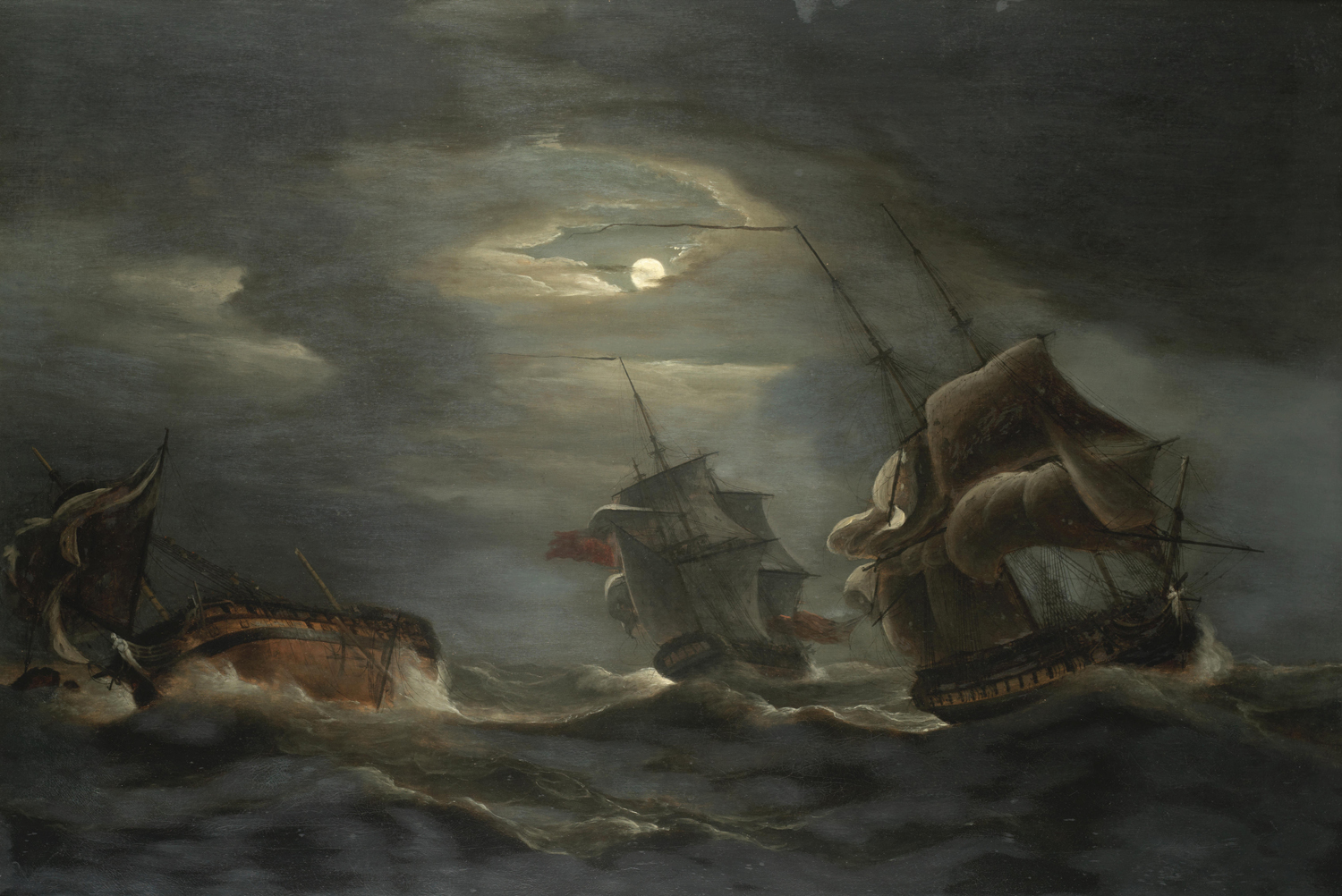 The Wreck of the Droits de l'Homme after the Action of 13th January 1797, 1824