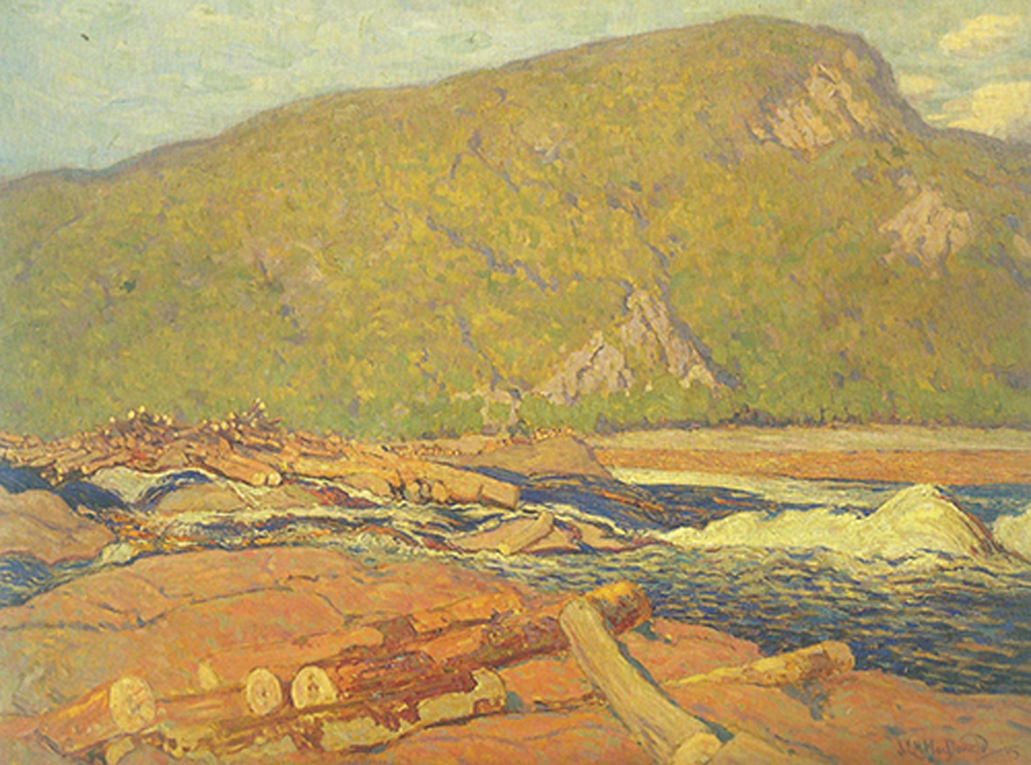 Logs On the Gatineau, 1915