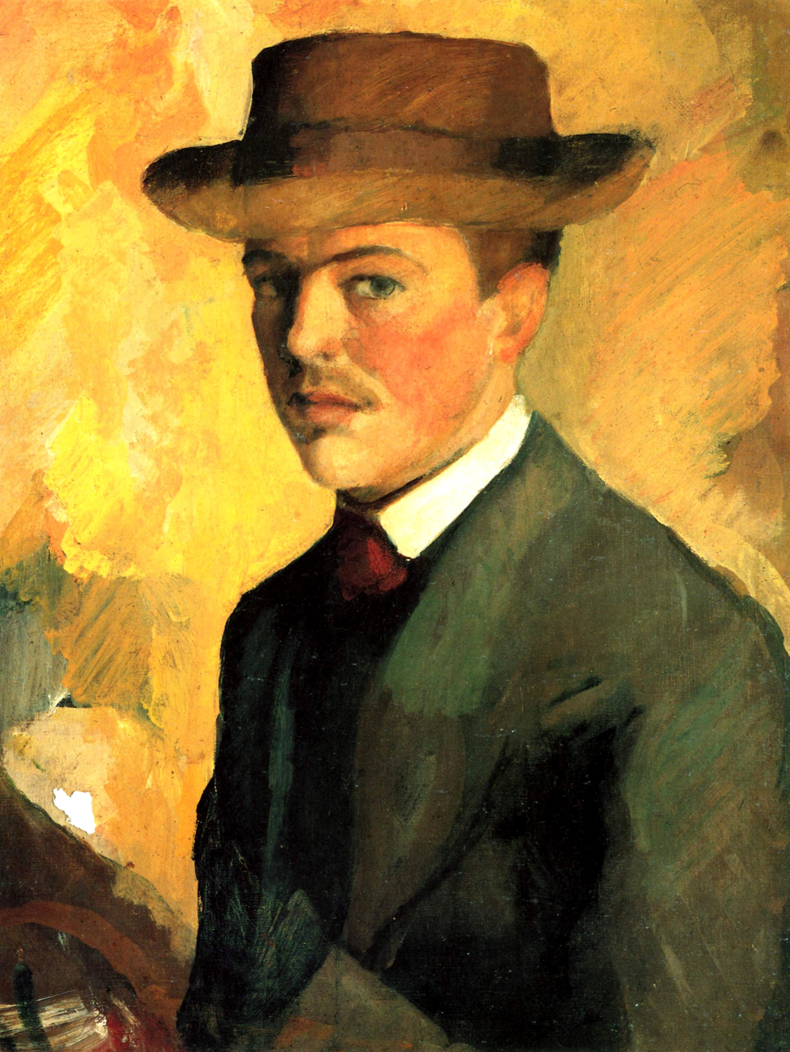 Self-Portrait with a Hat, 1909
