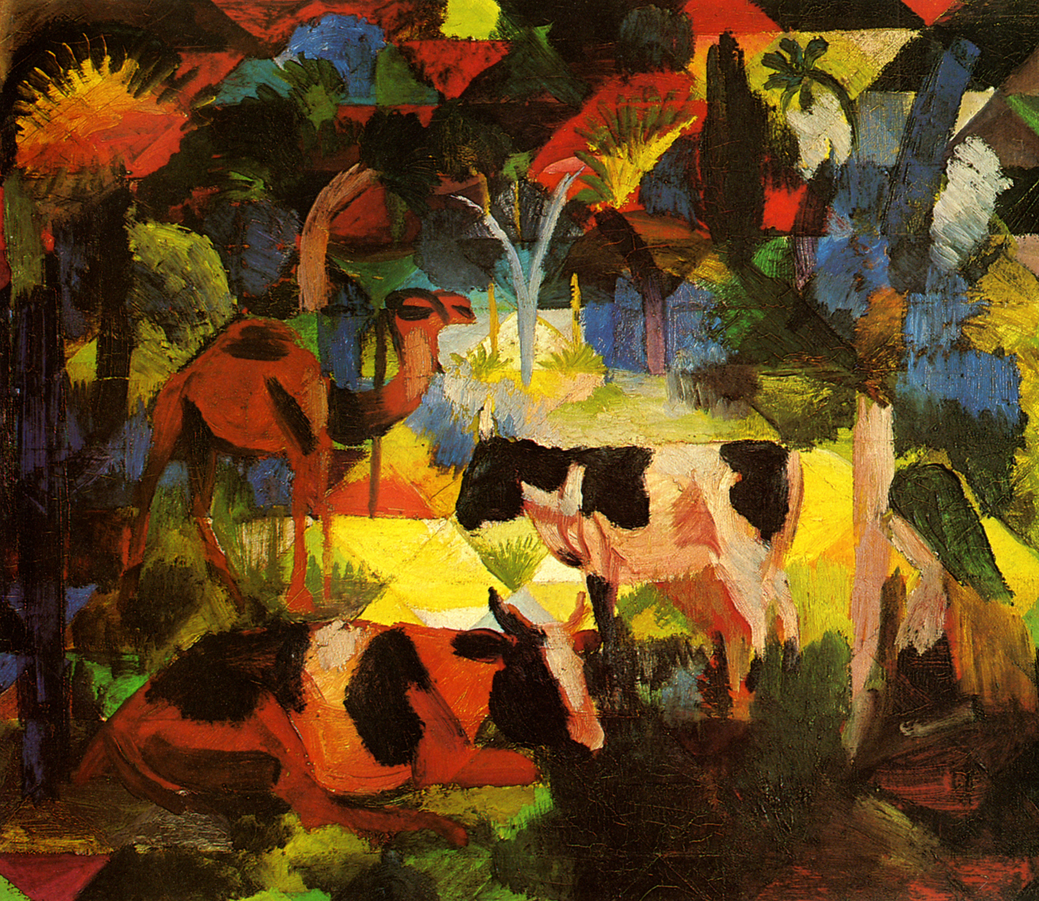 Landscape with Cows and Camel, 1914